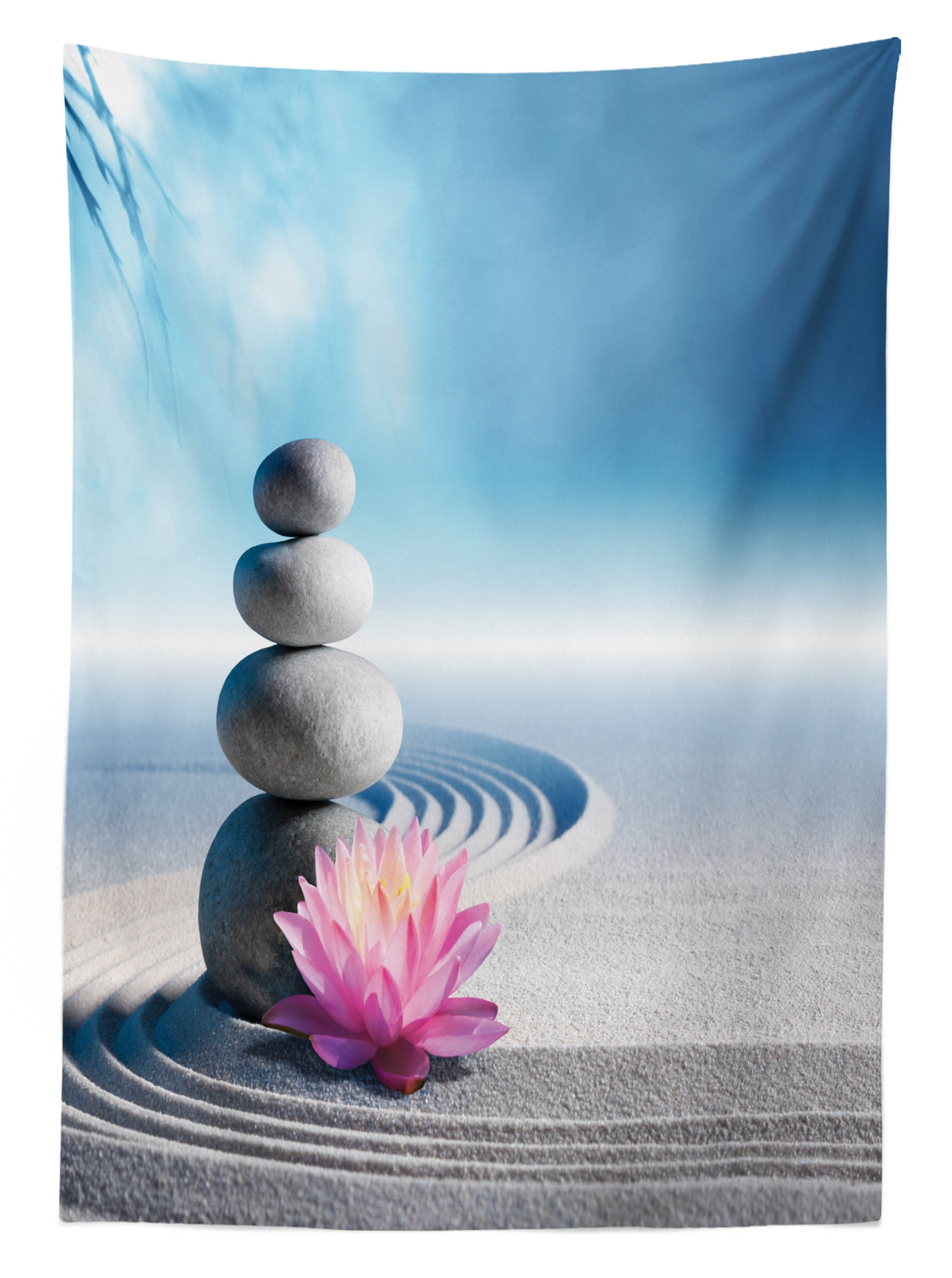 Klare Außen den Farbfest Für Meditation Lotus Bereich Tischdecke Blume Abakuhaus Farben, geeignet Waschbar Harmony