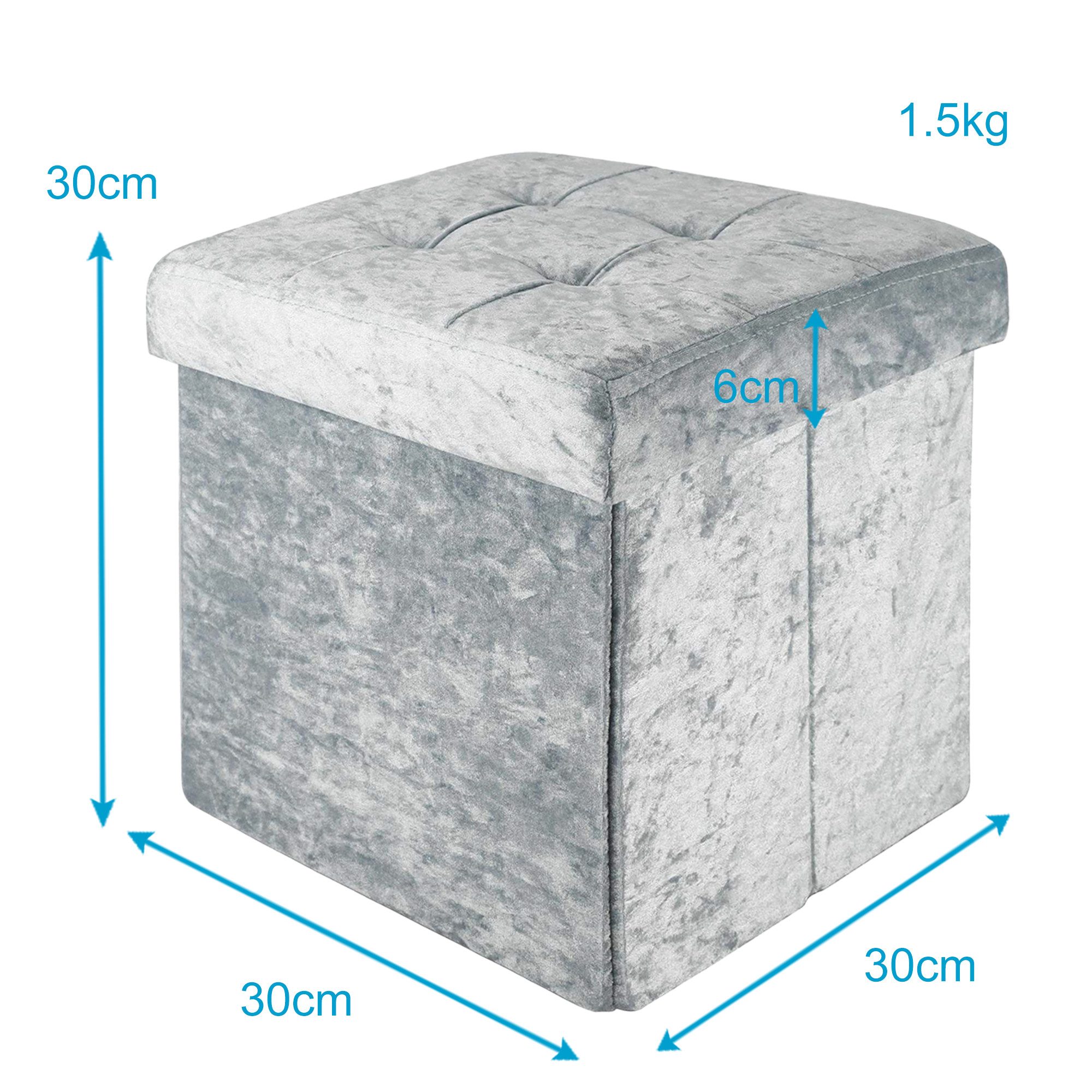 Intirilife Sitzhocker (Sitzwürfel mit Stauraum 30x30x30 günstig online kaufen