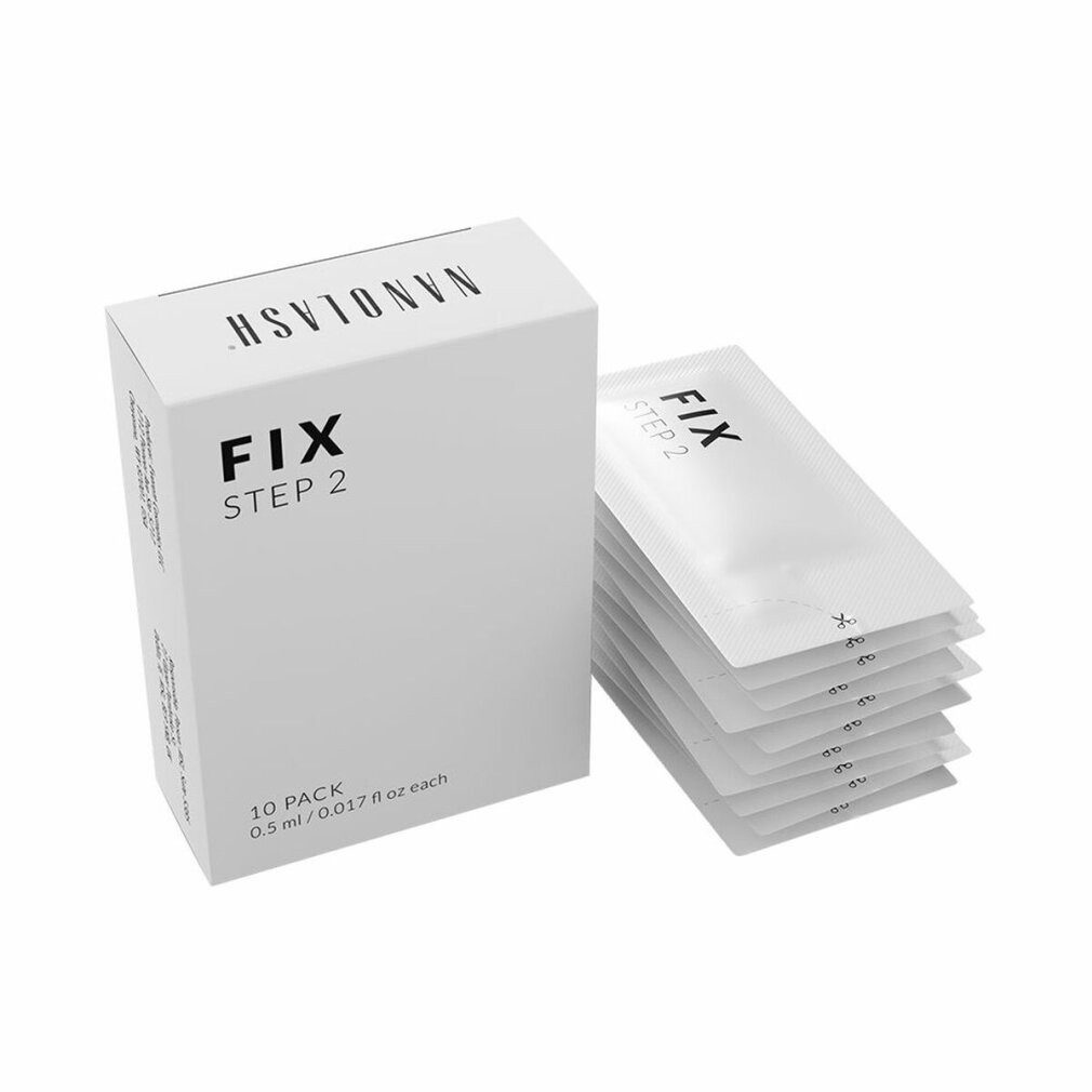 Nanolash Wimpernpflege FIX STEP 2 Wimpernlifting und -laminierung Neutralisator 10 Einheiten
