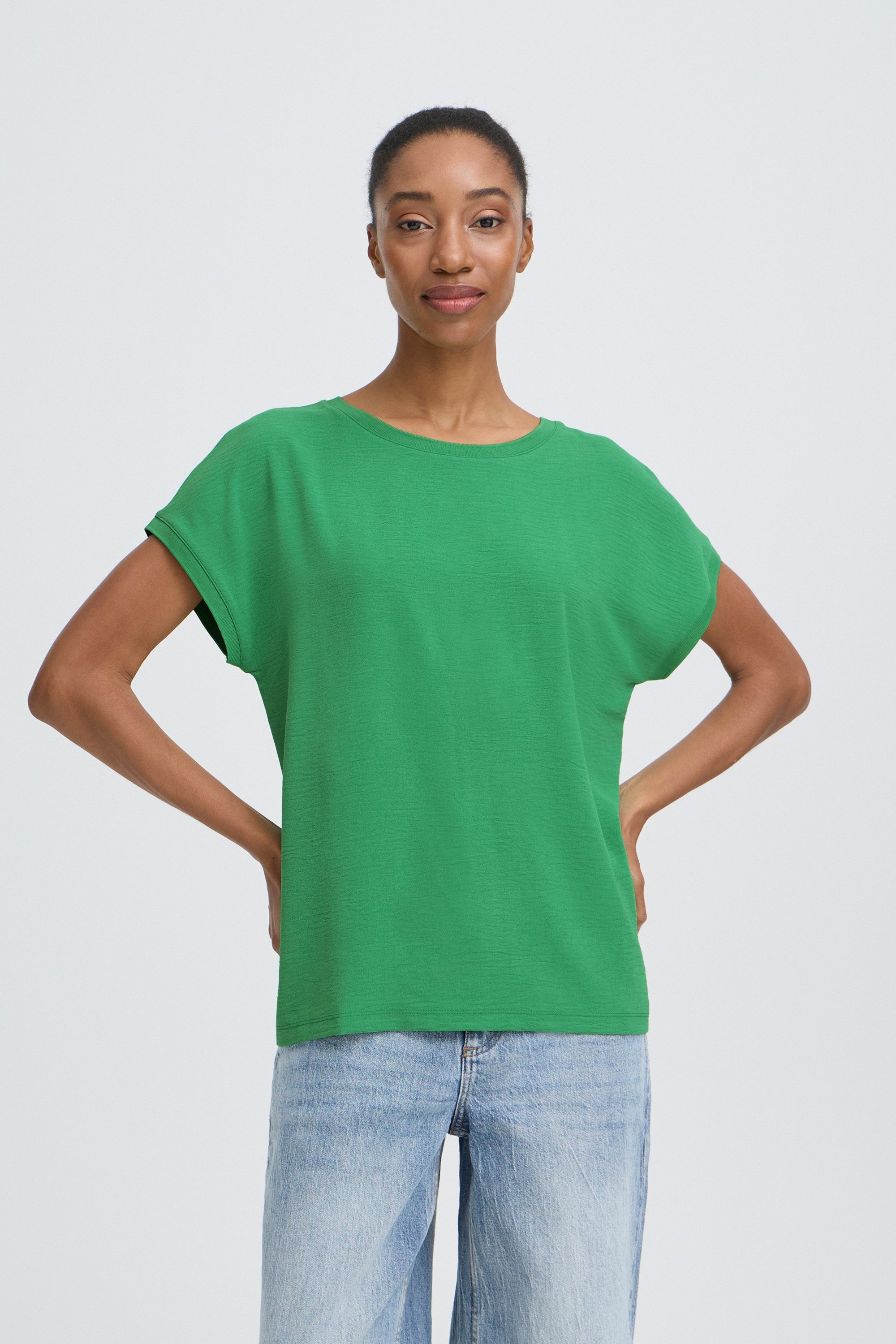 b.young T-Shirt Kurzarm-Bluse BYPANYAX