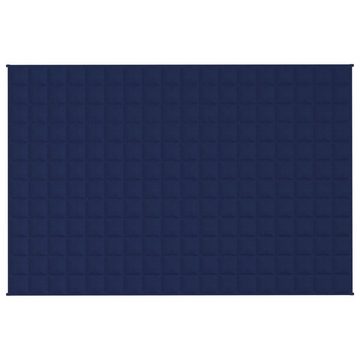 Bettüberwurf Gewichtsdecke Blau 122x183 cm 5 kg Stoff, vidaXL