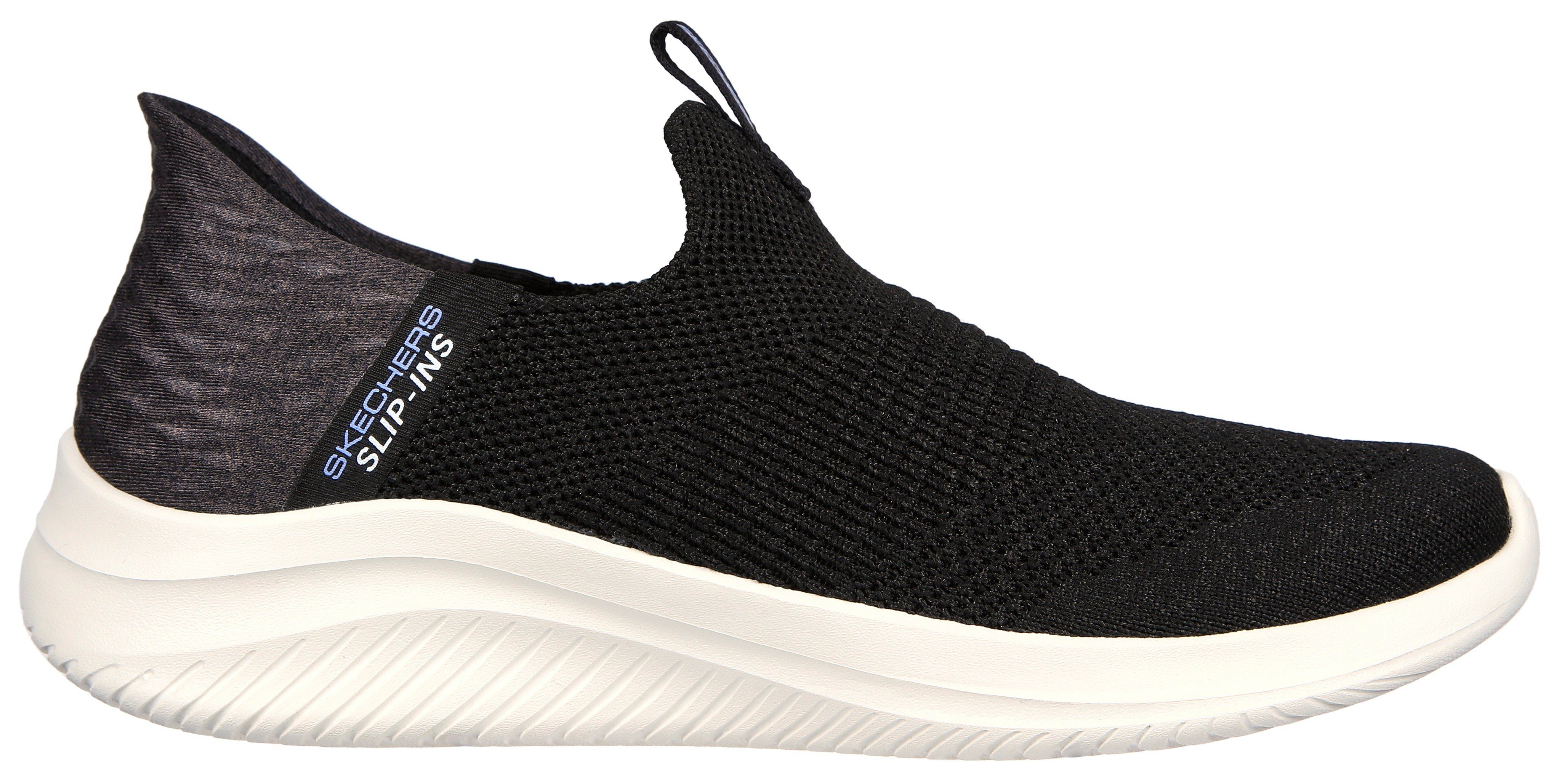 SMOOTH - Verarbeitung 3.0 in (20203182) ULTRA FLEX veganer Sneaker STEP Slip-On Skechers BLACK