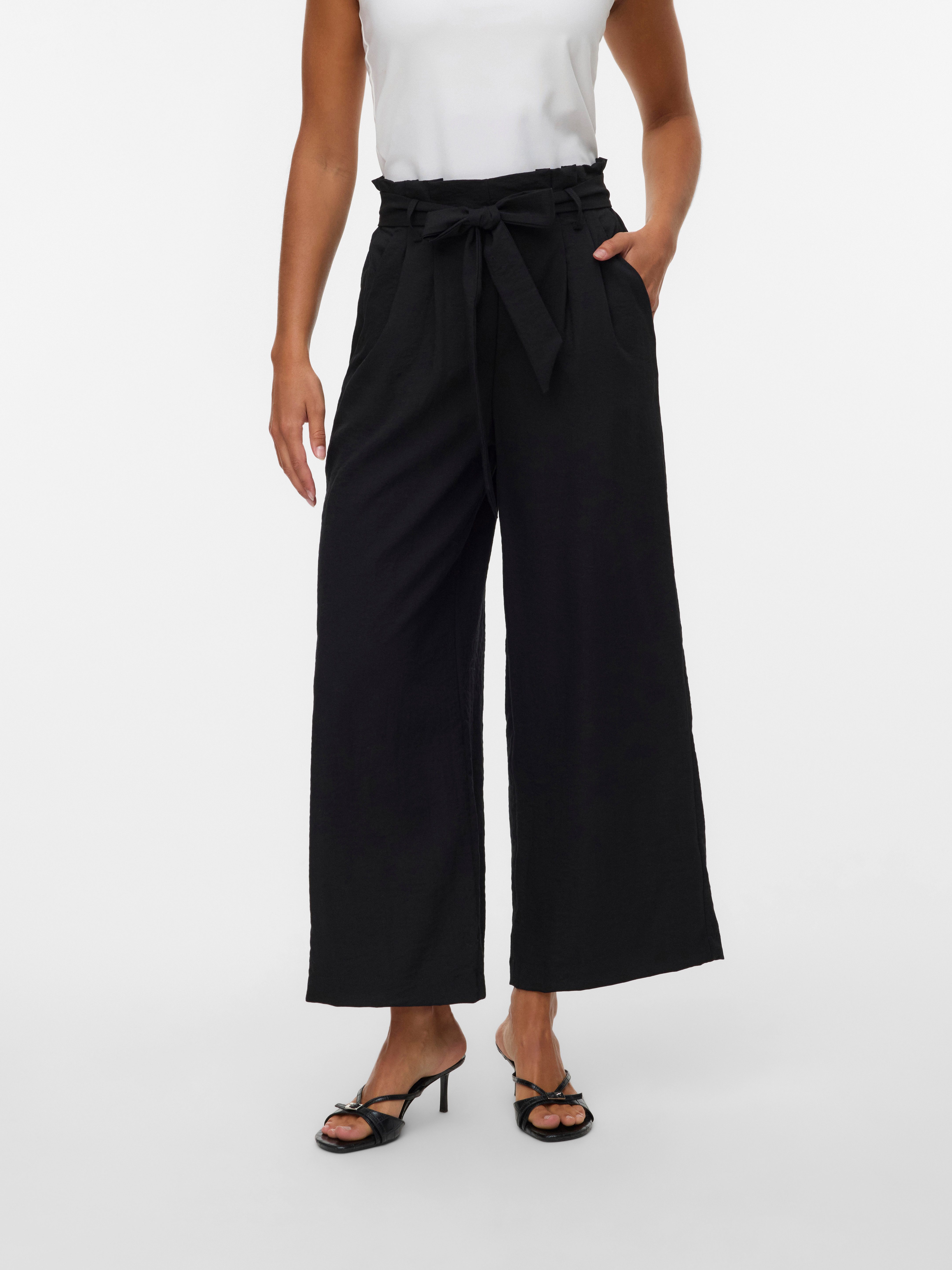 Vero Moda Paperbag-Hose VMSYDNEY HW PAPERBAG ANKLE PANT NOOS Materialmix