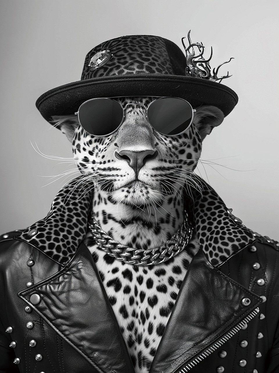 ArtUniverse Gemälde Leo Hipster 60x80cm, Leo Hipster 60x80cm
