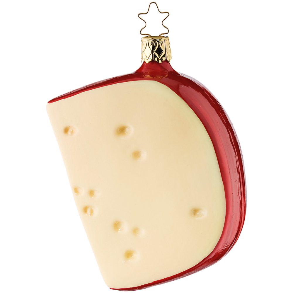 INGE-GLAS® Christbaumschmuck Gouda 10cm (1-tlg), mundgeblasen, handbemalt