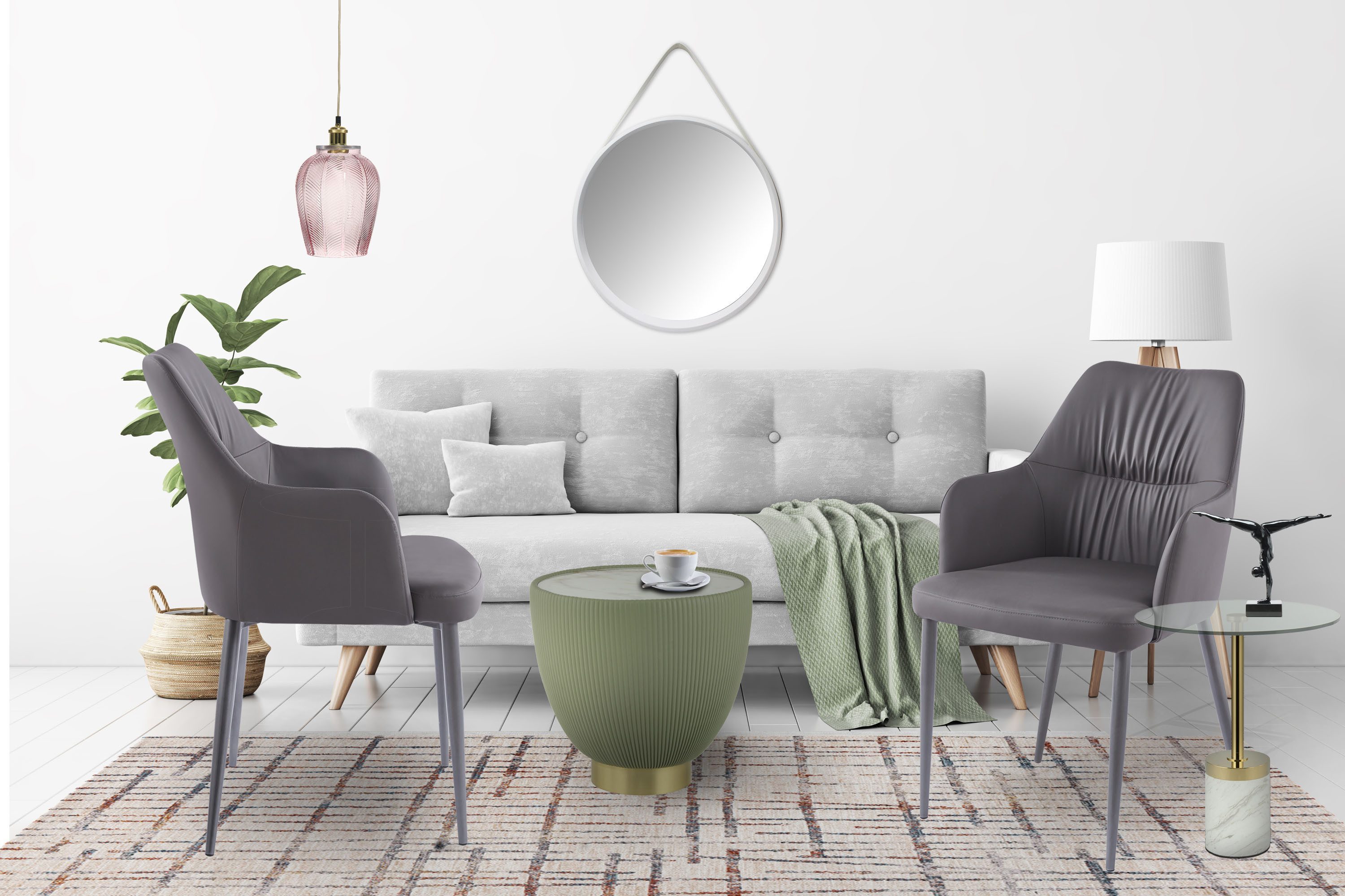 Kayoom Polsterstuhl Stuhl Merit 125 2er-Set, günstig online kaufen