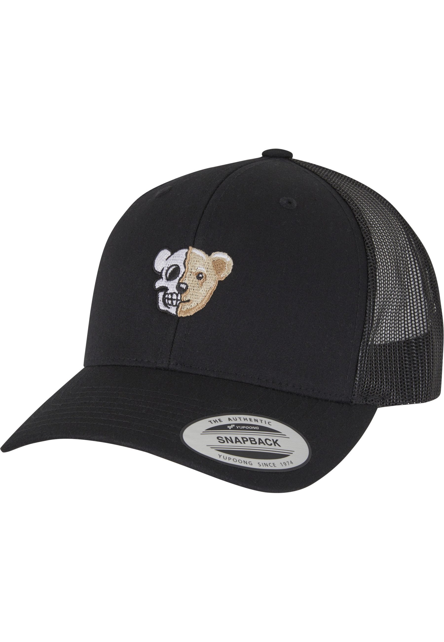 MisterTee Snapback Cap MisterTee Skull Bear Wooly Combed Cap