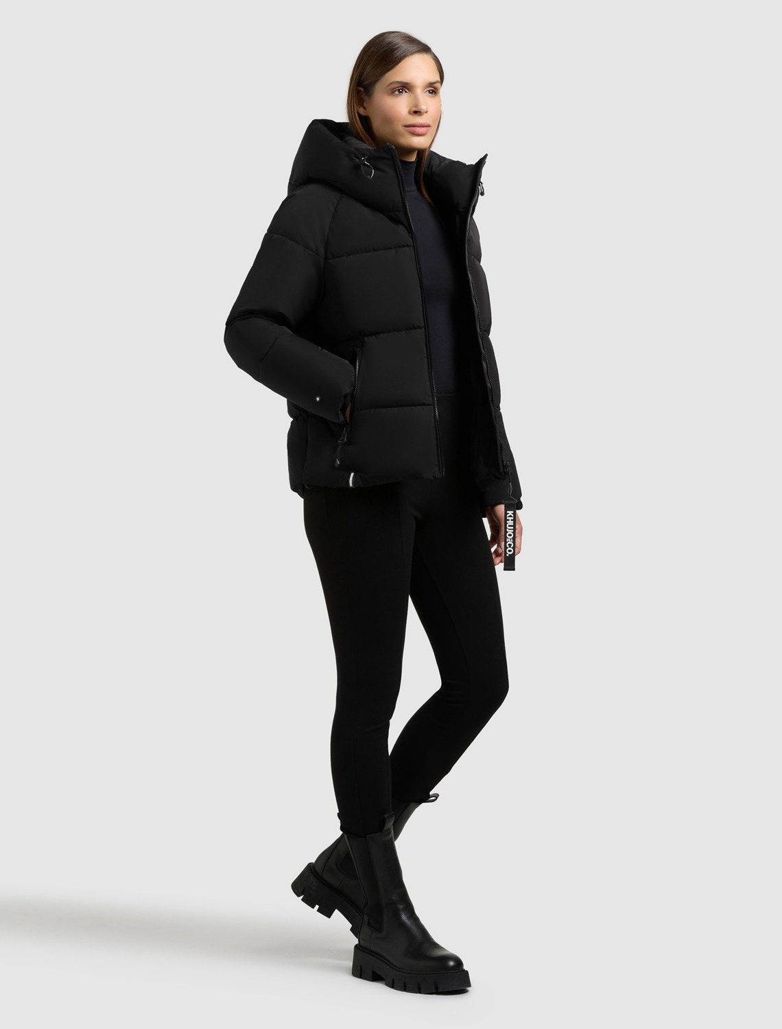 khujo Winterjacke Khujo ONO 2 Jacket Damen Steppjacke mit Kapuze, Wasserabweisend (1-St) Reißverschlusstaschen, eine Innentasche – Bild 3 von 5