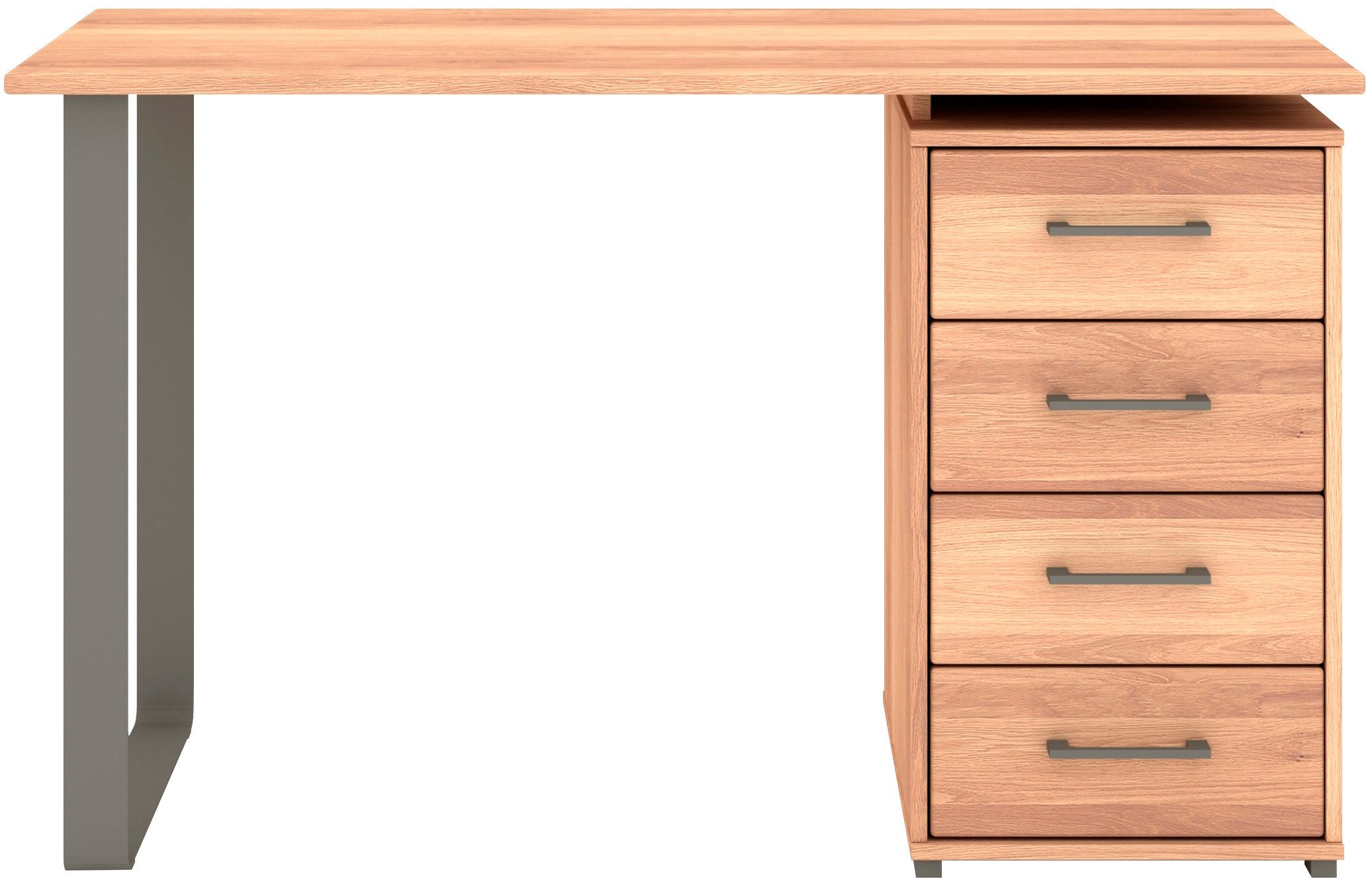 Musterring Schminktisch Sorrent, Frisiertisch, Schreibtisch, Kosmetiktisch, teilmassiv Eiche (mit Schubladen, beidseitig montierbar, 125x75x47 cm)