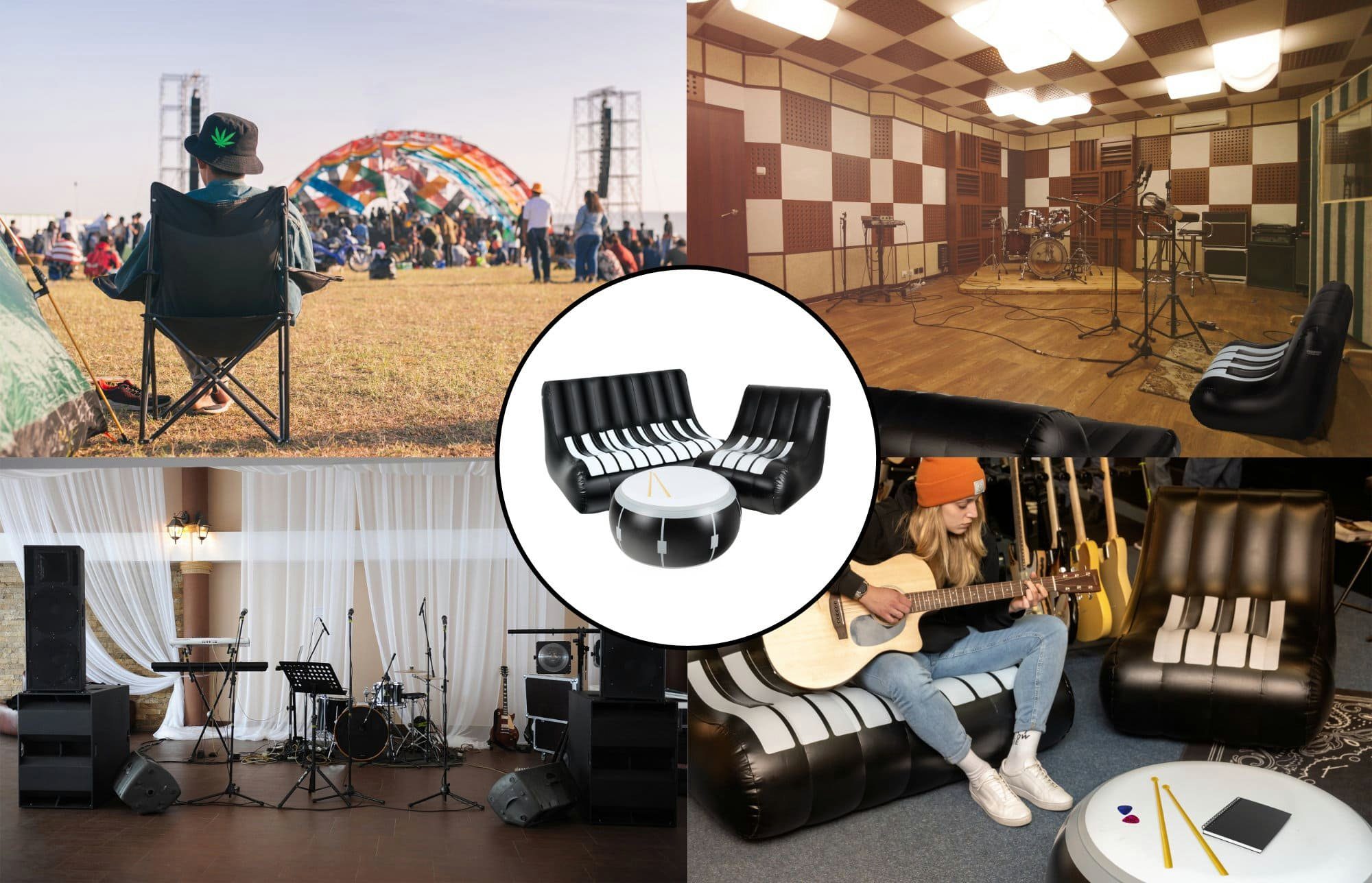 Stagecaptain Luftsofa Aufblasbares Loungemöbel-Set, Bestehend aus günstig online kaufen