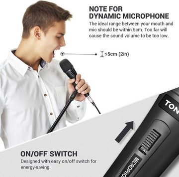 Diyarts Mikrofon (Professionelles Handmikrofon, Kristallklarer Klang), Robustes Design, Universelle Kompatibilität und Zuverlässigkeit
