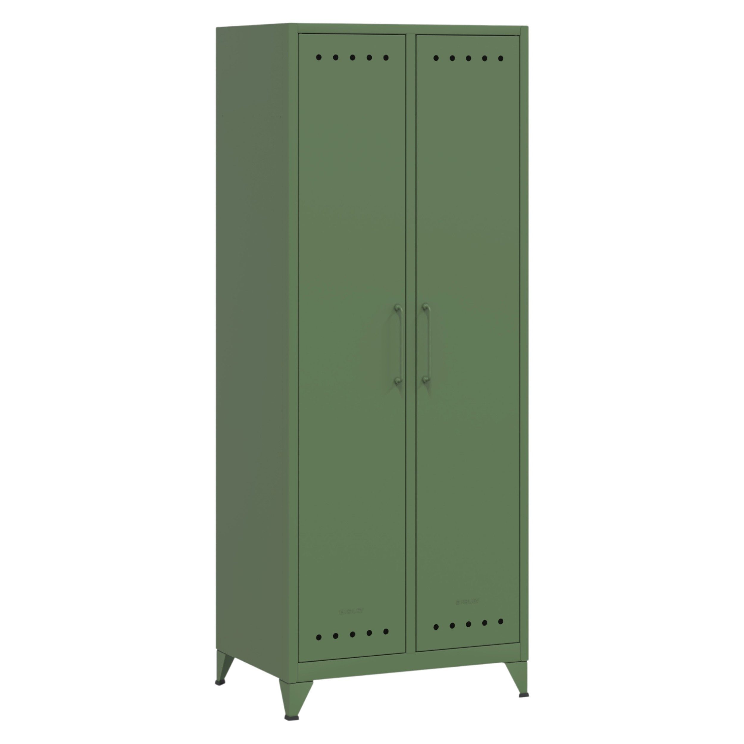 Bisley Aktenschrank Fern Maxi Kleiderschrank in Olivgrün - Maße: H 180 x B 70 x T 51 cm