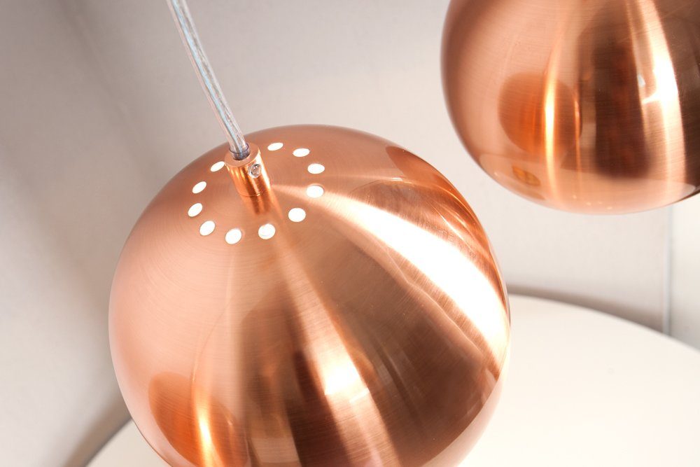 riess-ambiente Pendelleuchte Leuchtmittel, BALL ohne kupfer, COPPER höhenverstellbar,Modern Design