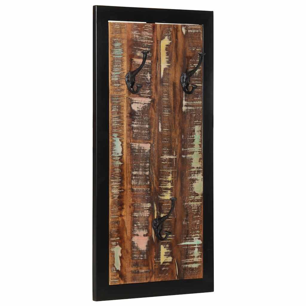 vidaXL Garderobenständer Garderobe Mehrfarbig 40x2x80 cm Altholz Massiv, (1 St)