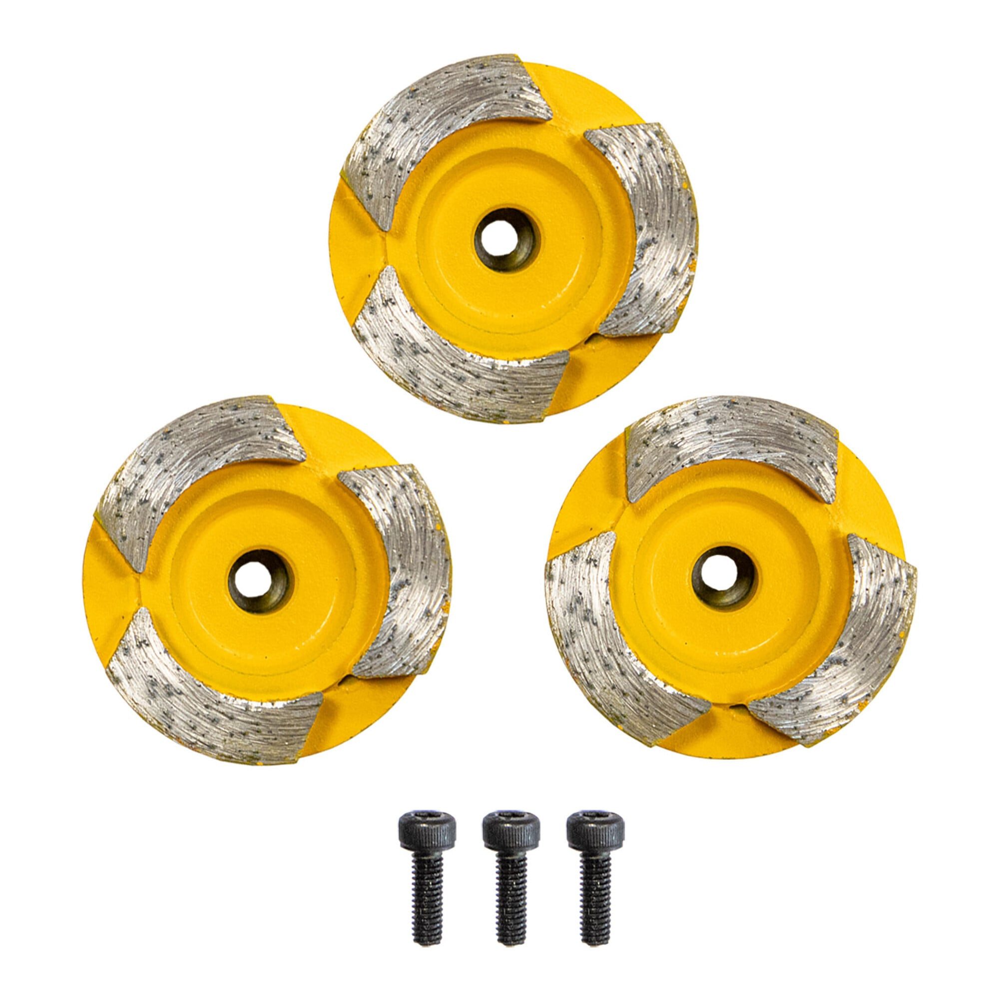 Ersatzschleifkörper Eibenstock Diamant-Schleifteller Ø 44 mm 3er-Set Estrich