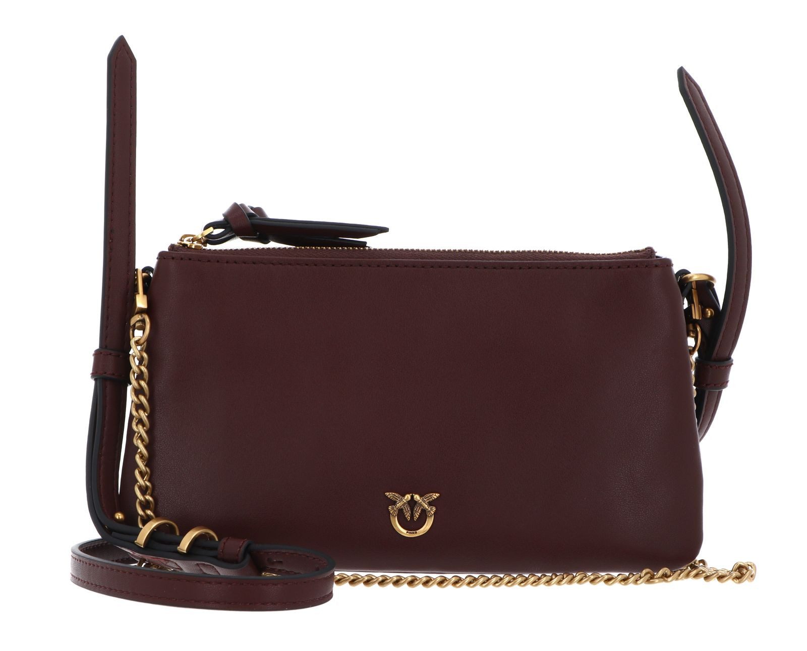 PINKO Umhängetasche Double Mini Vitello Morbido