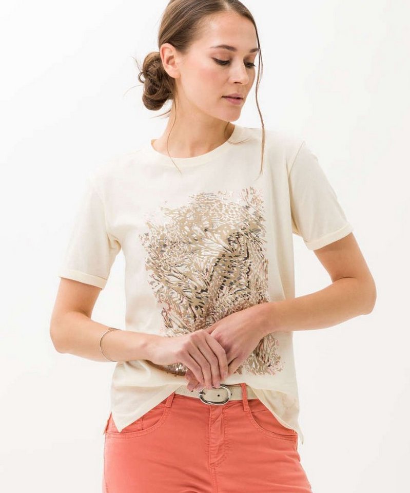 Brax Kurzarmshirt Style CIRA, Trendiges Damenshirt mit modernem Print in  Front