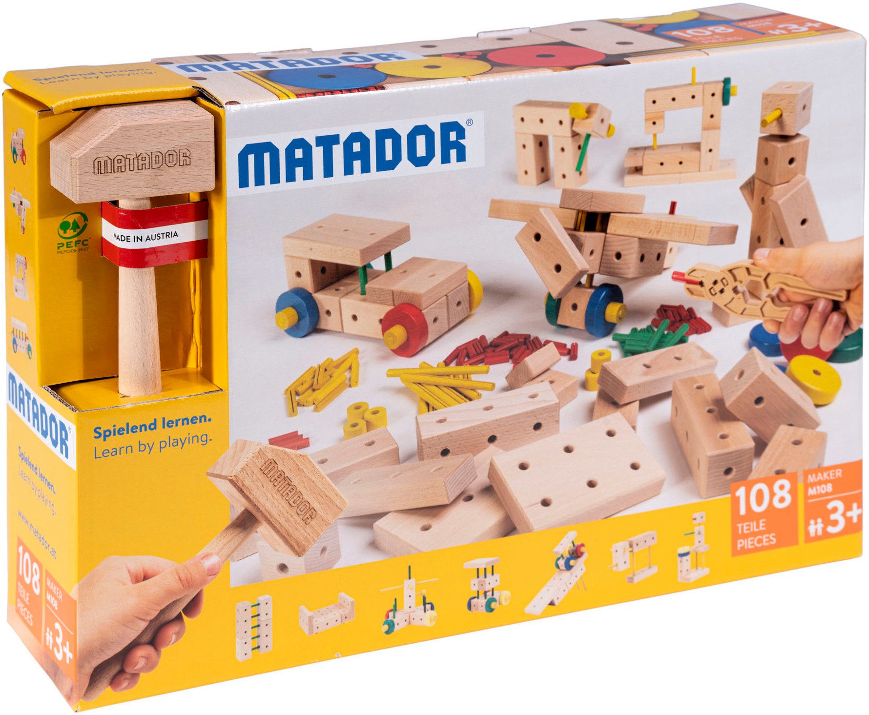 MATADOR Matador Maker M108 Holzbaukasten, (108 St)