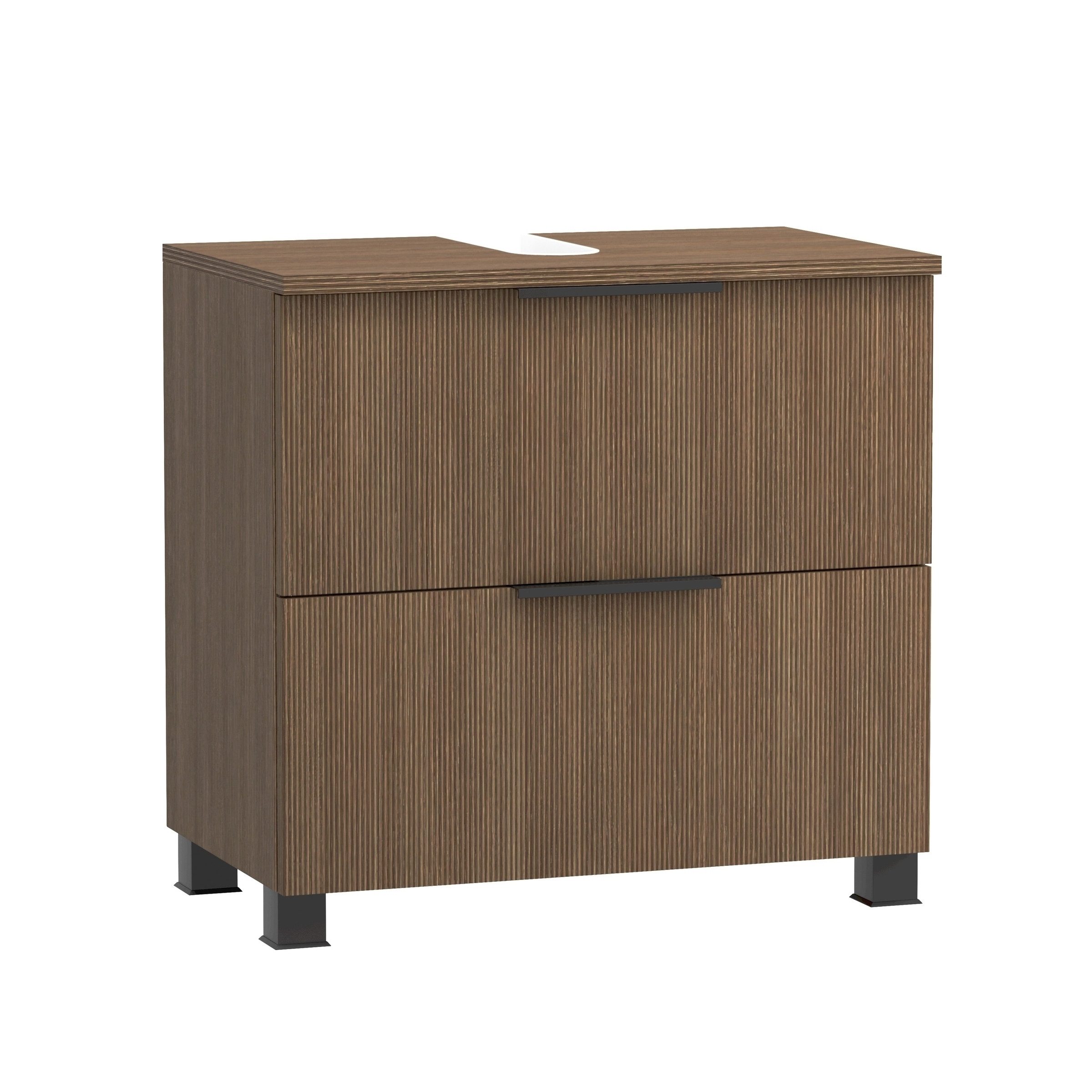 HELD MÖBEL Waschbeckenunterschrank in Canello-Eiche Dekor - 60x54x35cm (BxHxT)