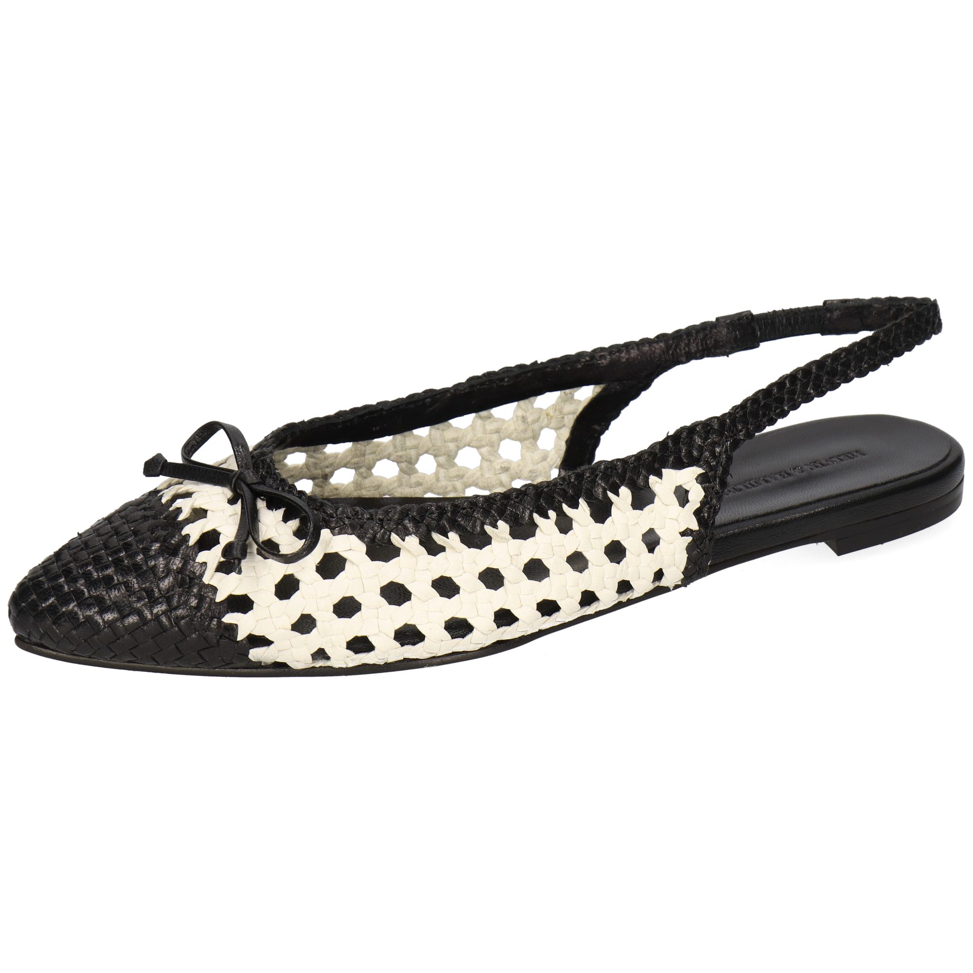 Melvin & Hamilton Fiora 5 Leder-Ballerinas für Damen Ballerina Flache Absätze, Echtes Leder, Von Hand geflochten
