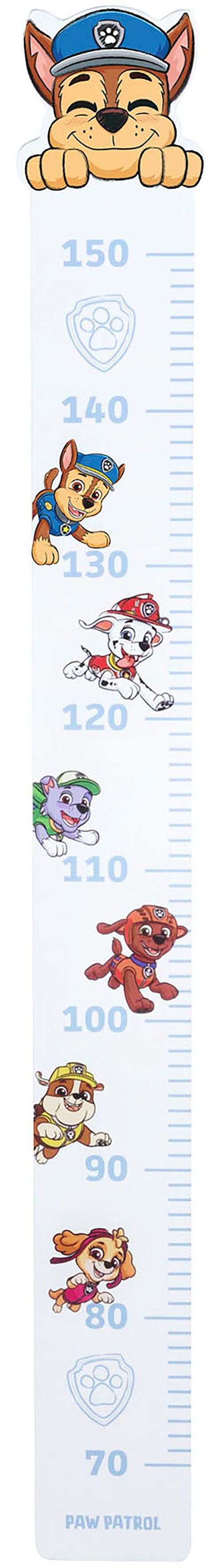 150 mit Paw cm roba® Patrol Motiv, Messlatte Paw Patrol, bis Skala