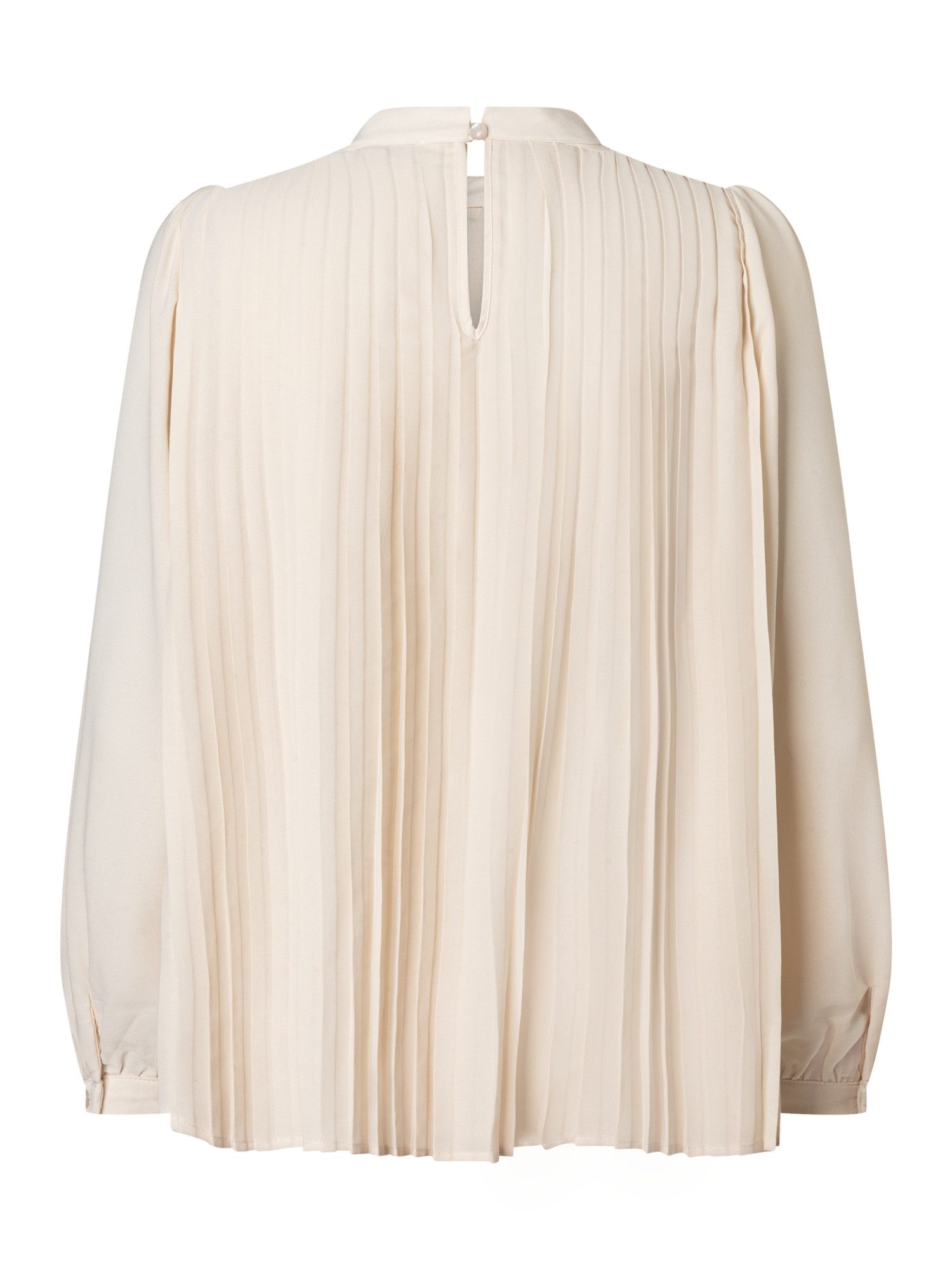 MORE&MORE Klassische Bluse edle, weite, Plissée-Bluse, Schmuckkragen günstig online kaufen