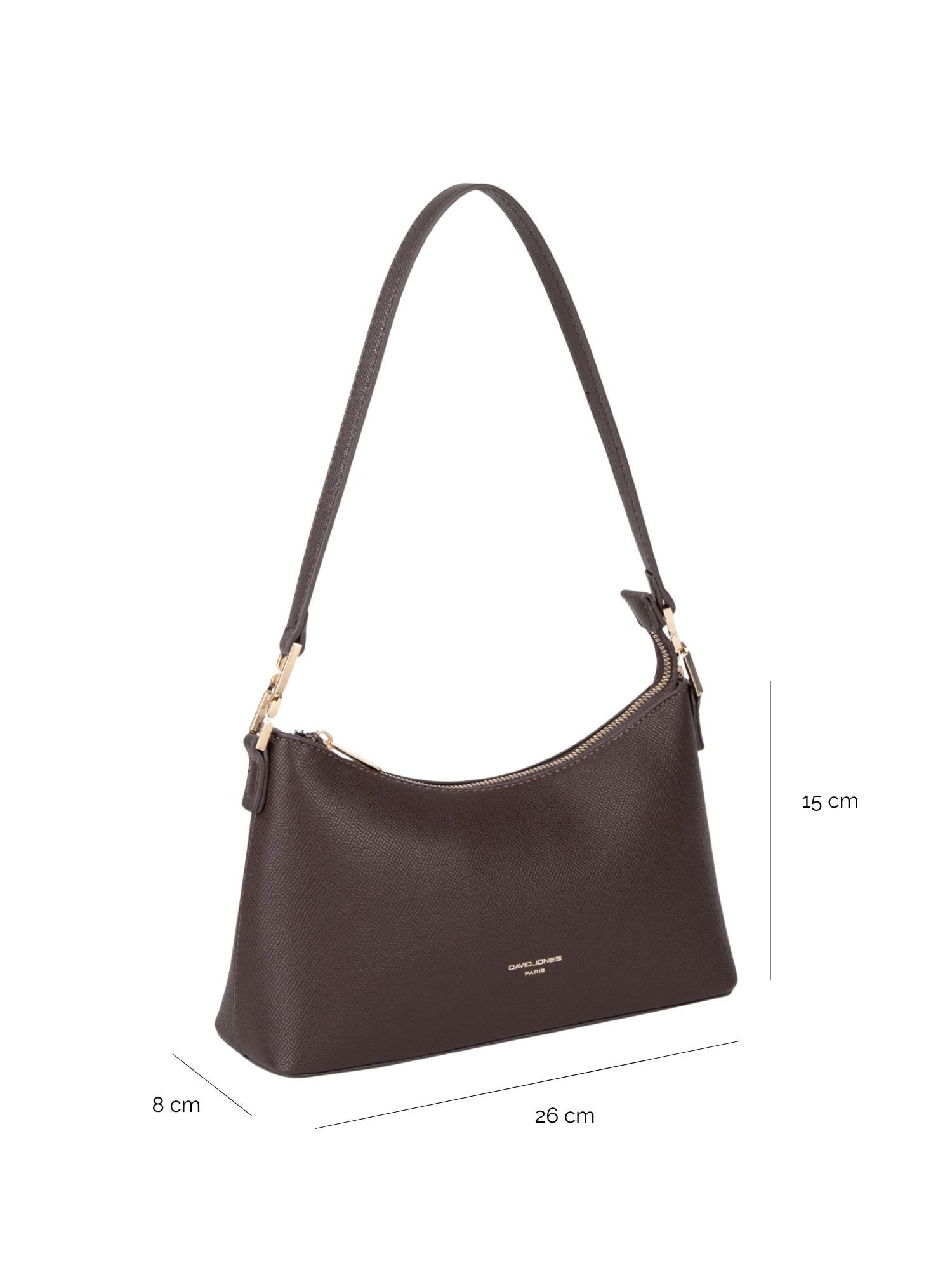 David Jones Schultertasche David Jones Parisian Chic Shoulder Bag, Leichtes Design, hochwertige Kunstleder-Optik.