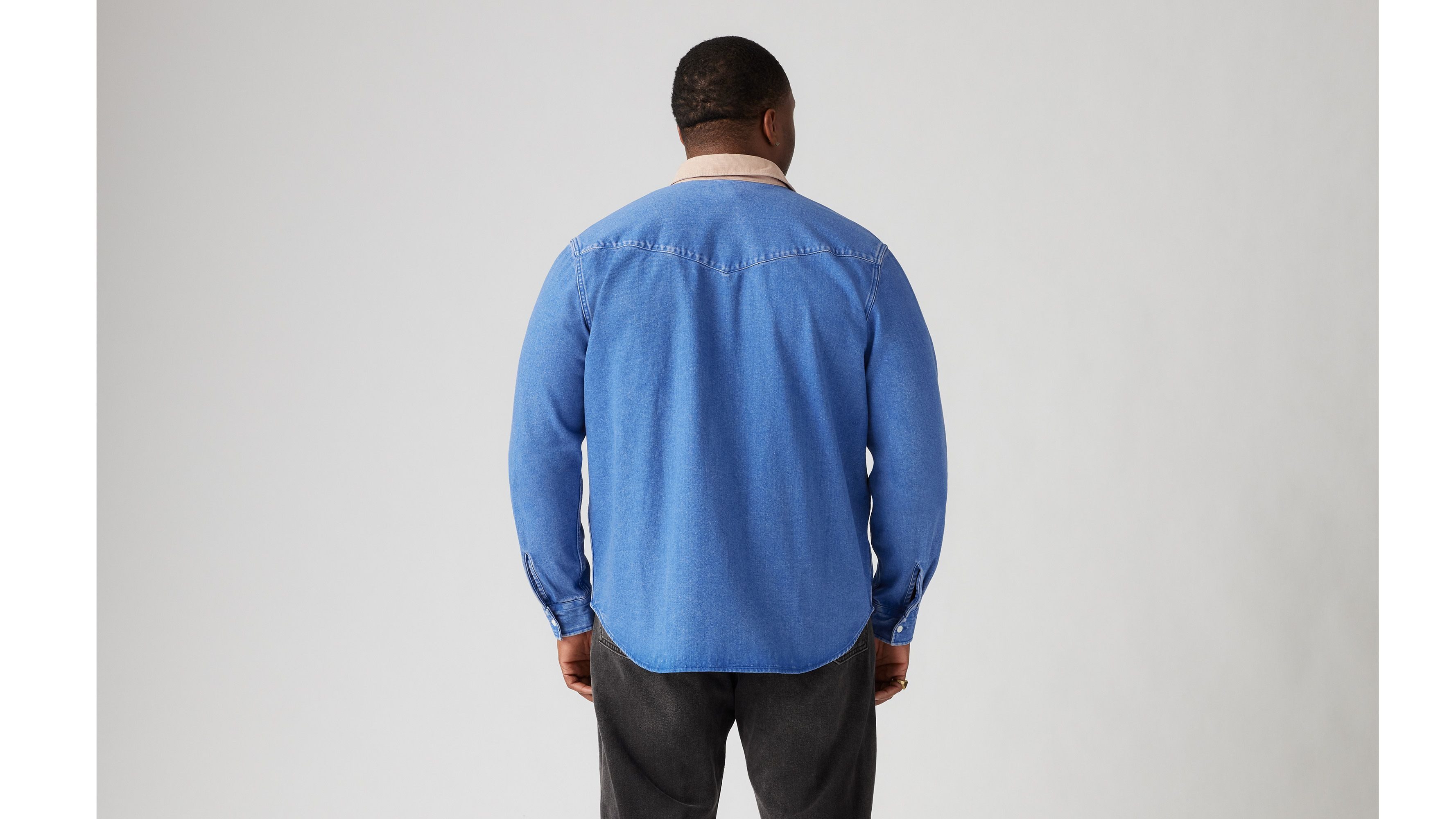 Levi's® Plus Jeanshemd BIG RELAXED FIT WESTERN