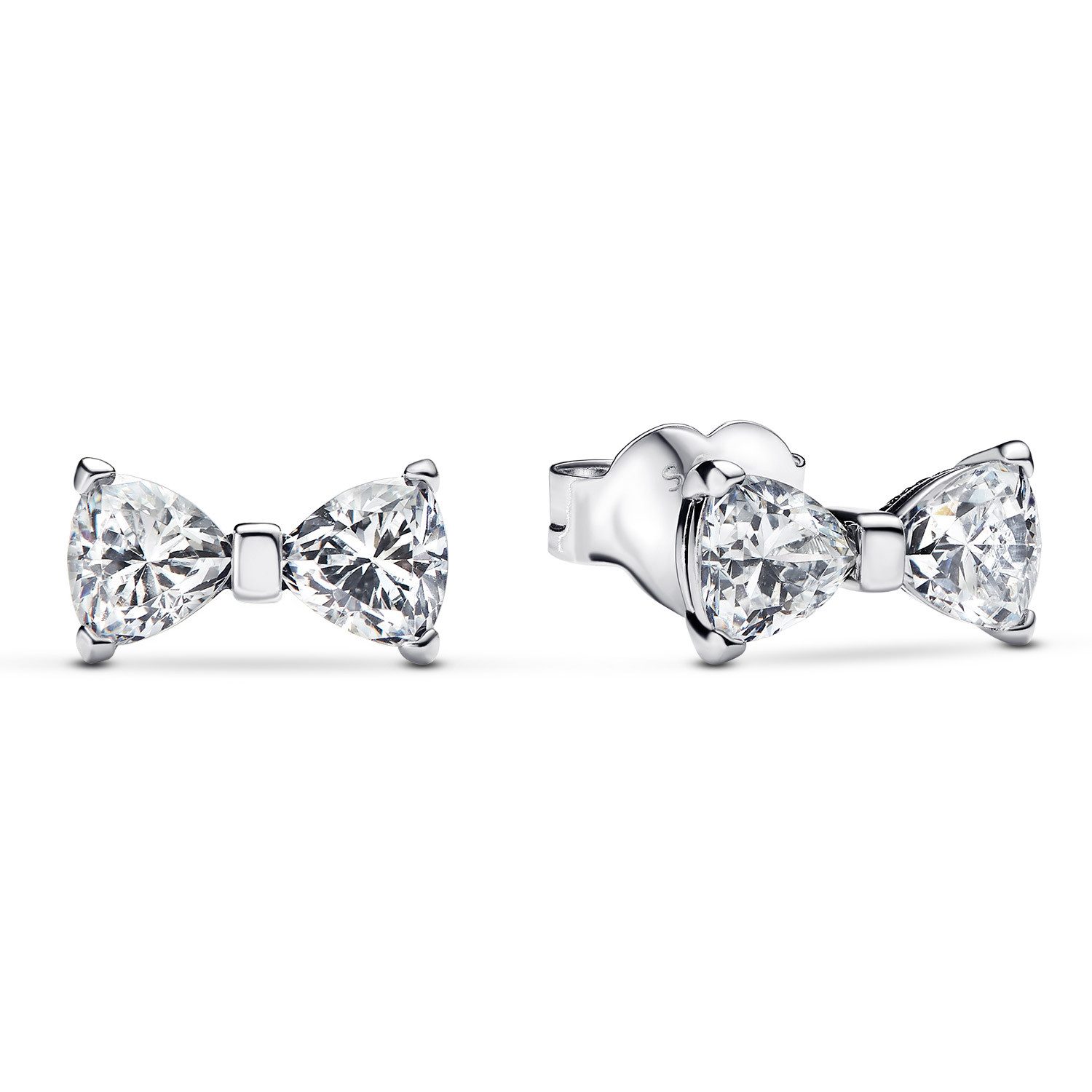 Pandora Paar Ohrstecker Silber Funkelnde Schleife Klein günstig online kaufen