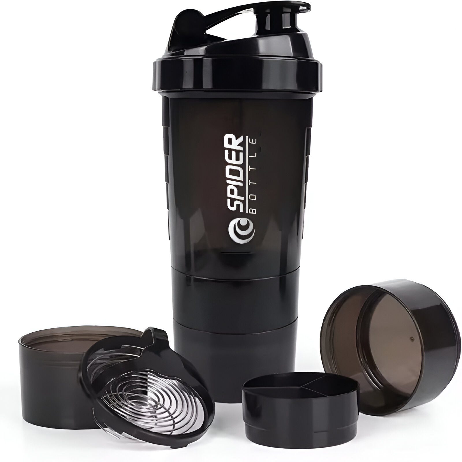 WS-Trend Protein Shaker Sportflasche Trinkflasche Flasche zum mixen Proteinshaker 500 ml, Kunststoff – Bild 4 von 4