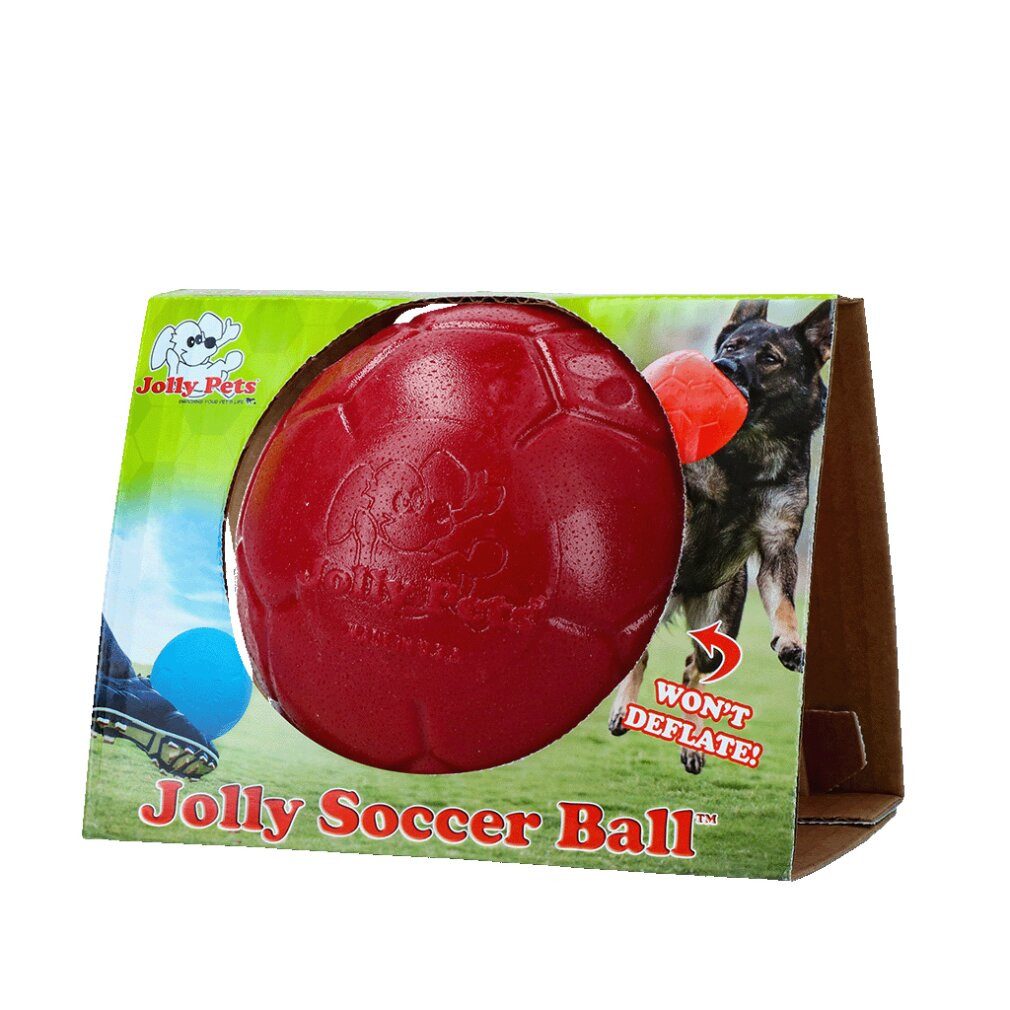 Jolly Pets Tierquietschie Jolly Soccer Ball 15cm Rot