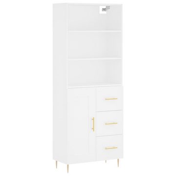 vidaXL Anrichte Highboard Weiß 69,5x34x180 cm Holzwerkstoff