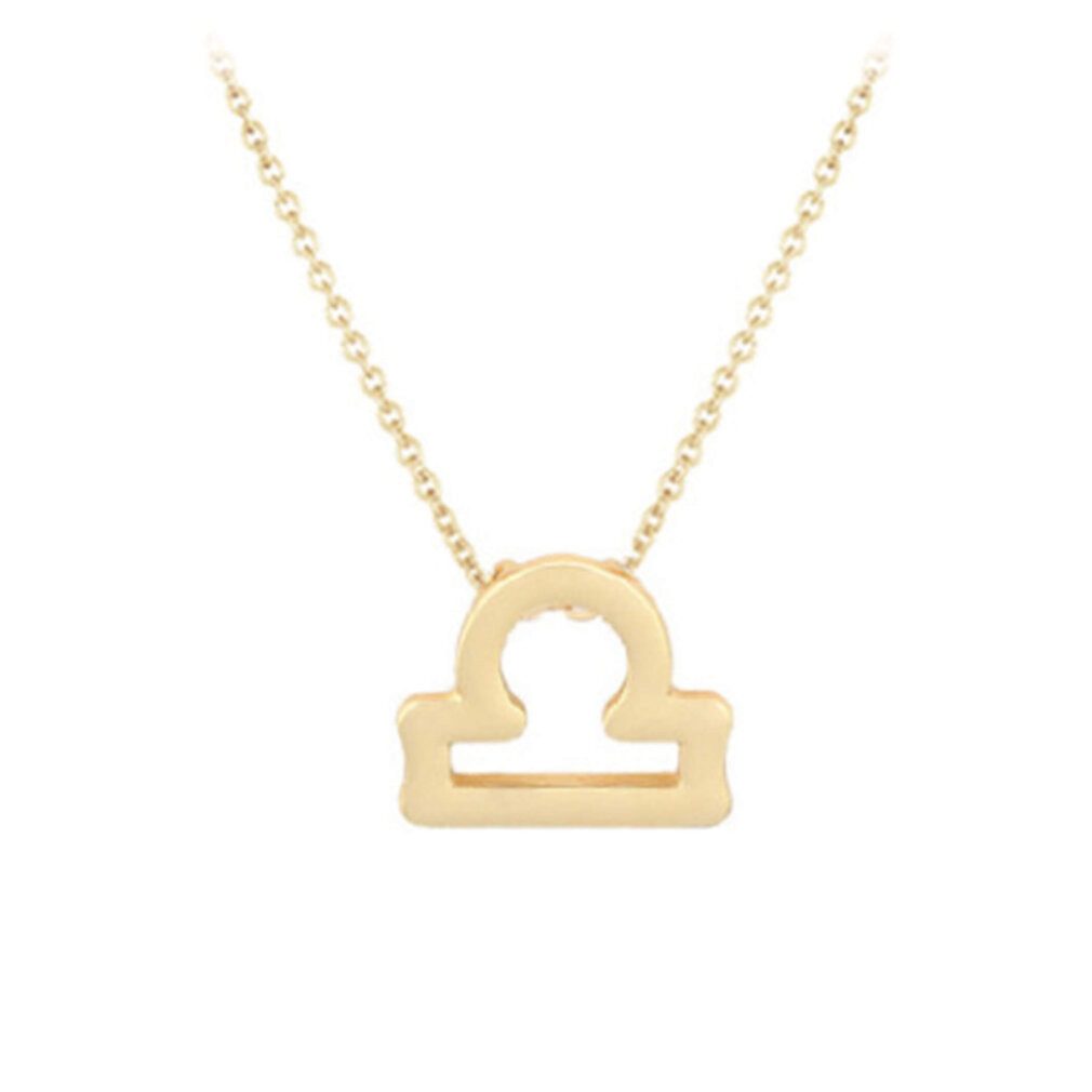 JVD Kette mit Einhänger Gold-plated necklace with Libra pendant SVLN0195XH2GOVA