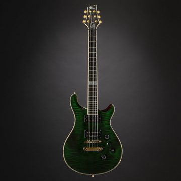FAME E-Gitarre, Forum Custom Flamed Maple Top Transparent Emerald Green, Forum Custom, Flamed Maple Top, Transparent Emerald Green