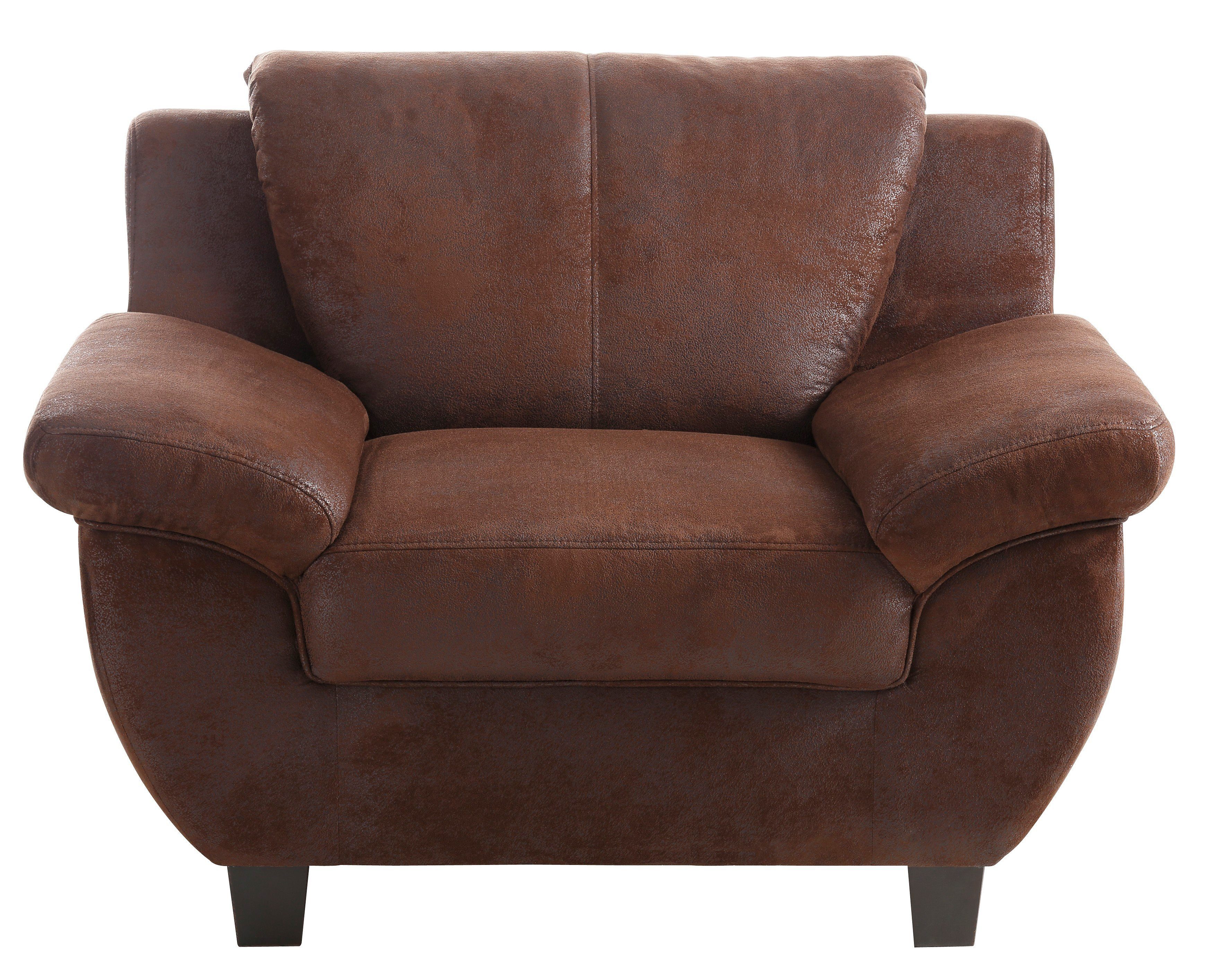 Home affaire Sessel Yesterday bequeme Armlehnen und Rückenpolster, Breite 1 günstig online kaufen