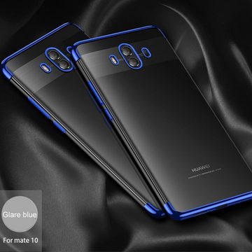 König Design Handyhülle Huawei Mate 10 Lite, Huawei Mate 10 Lite Handyhülle Bumper Backcover Blau