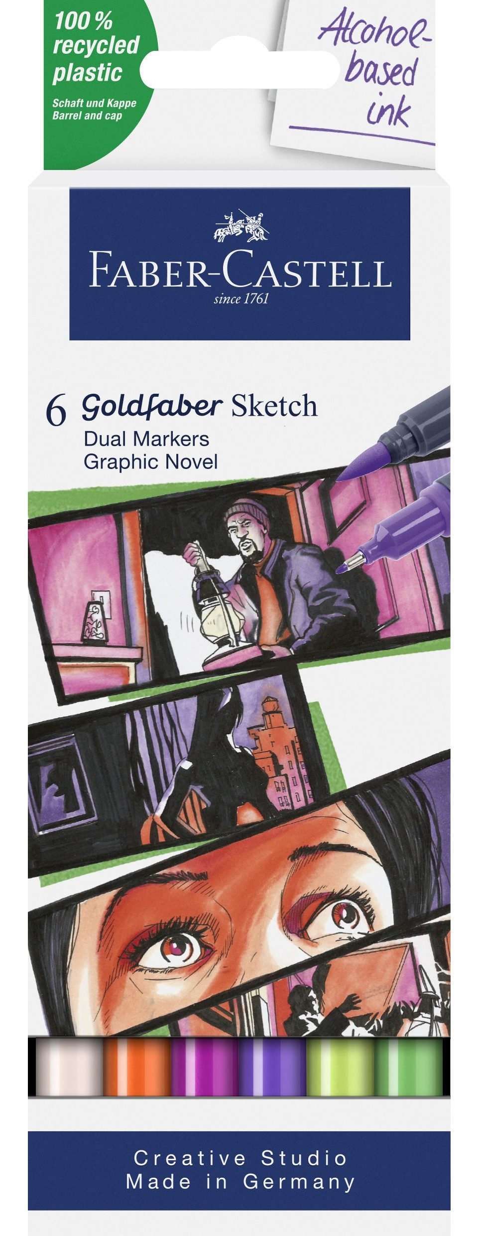 Faber-Castell Marker Faber-Castell Goldfaber Sketch Marker Graphic Novel 6er Set