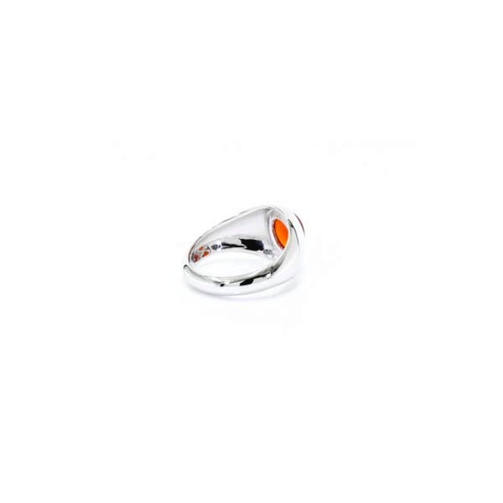 Cavill Solitärring Cavill eleganter 925er Silberring mit 1,035 ct rotem Onyx (1-tlg)