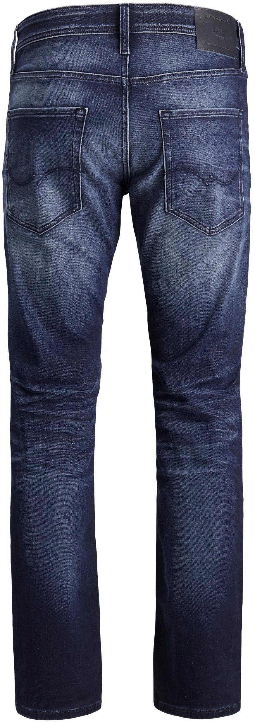 Jones Jack blue-denim Comfort-fit-Jeans Mike &