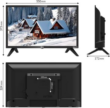 RCA RK24HF1 LCD-LED Fernseher (60,00 cm/24 Zoll, HD ready, Triple Tuner (DVB-T/T2-C-S/S2) mit Apple TV+ Netflix HDMI,USB Schwarz, Triple Tuner (DVB-T/T2-C-S/S2) mit Apple TV+ Netflix HDMI,USB Schwarz)