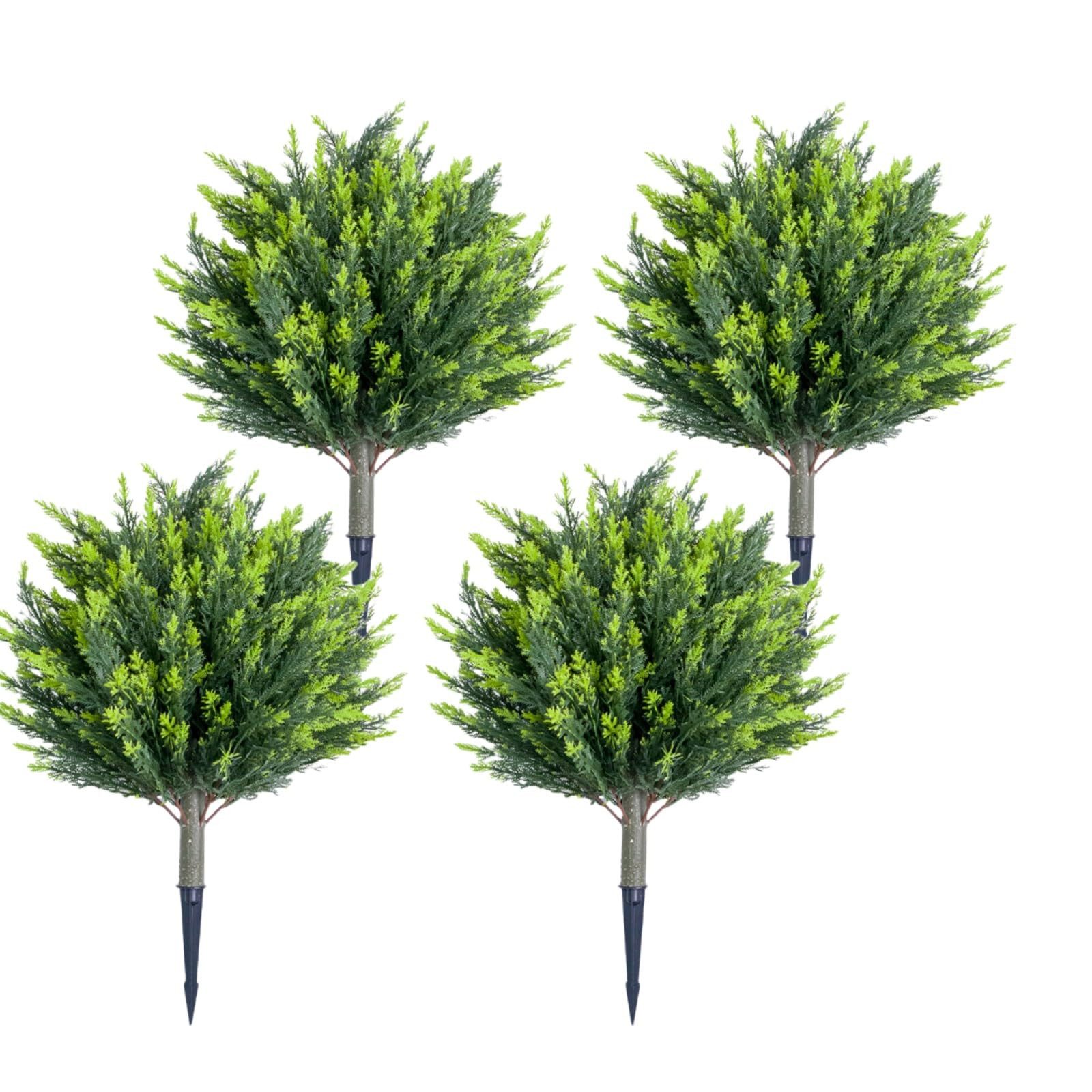Kunstbaum 2/4 PCS Kunstpflanzen mit Erdspieß,künstlicher Baum, GarveeMore, Höhe 60 cm