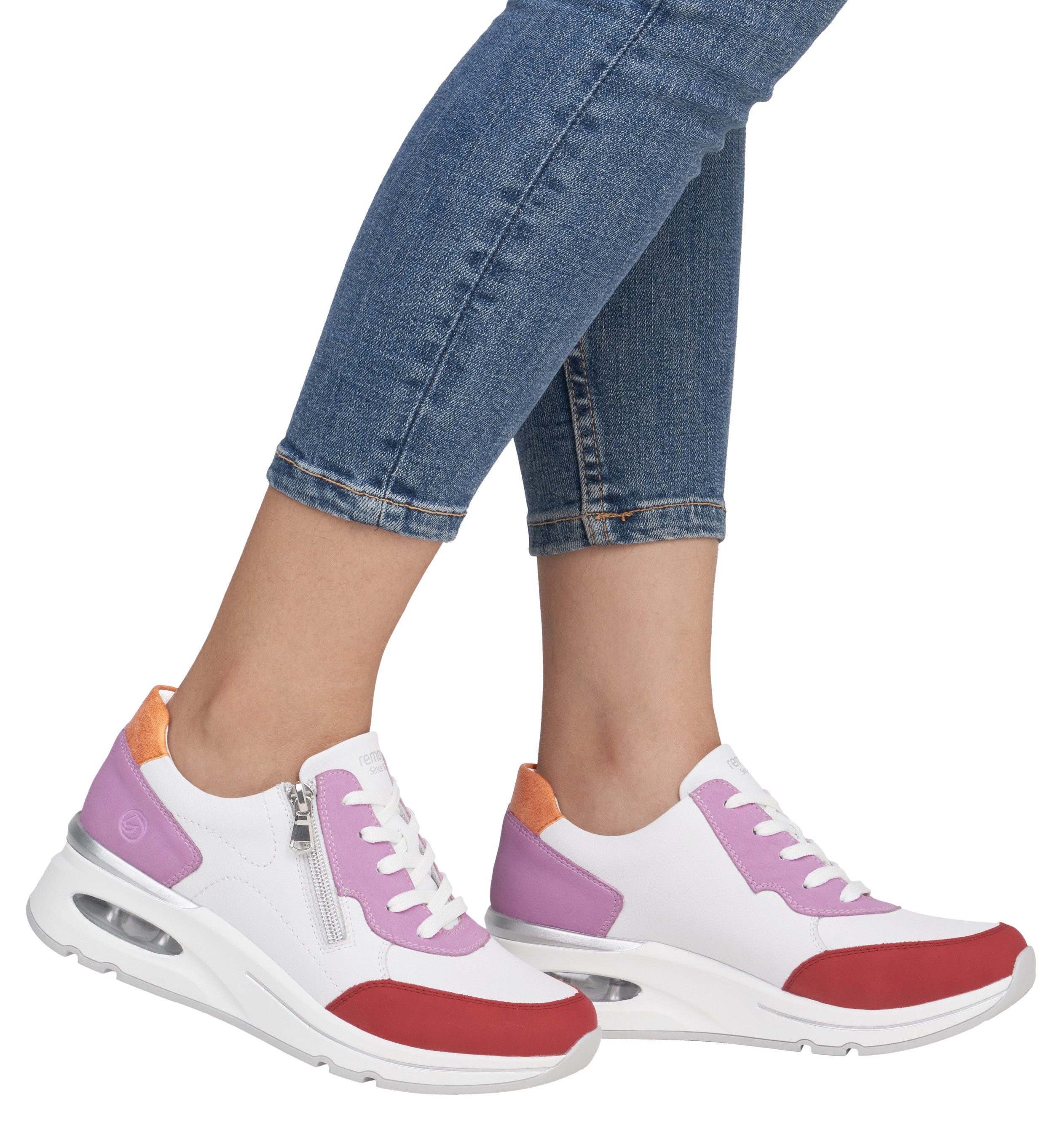 Remonte Keilsneaker, Freizeitschuh, Halbschuh, Schnürer mit herausnehmbarer Soft-Einlage