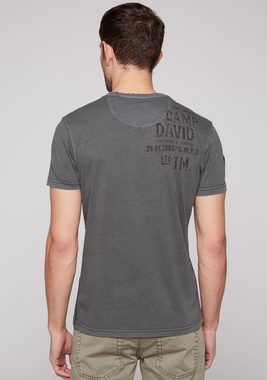 CAMP DAVID T-Shirt mit Logo-Bestickung am Ärmel