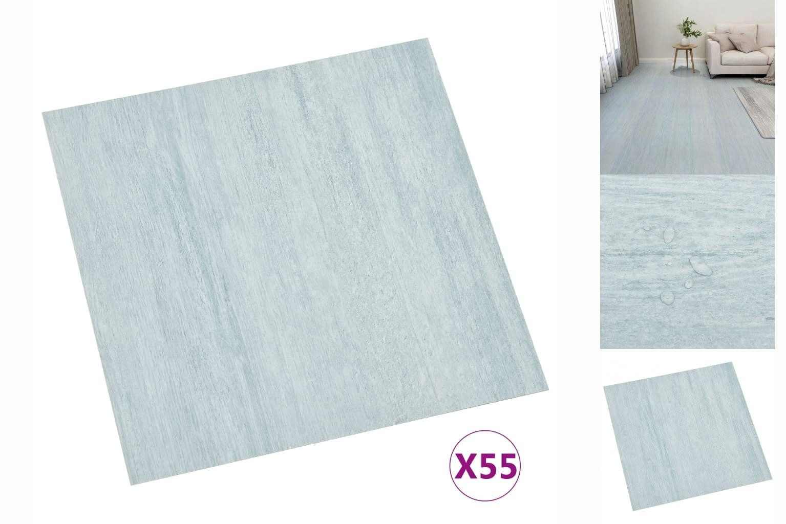 vidaXL Laminat PVC Laminatböden Selbstklebend Dielen Bodenbelag Boden Fliesen 55 Stk