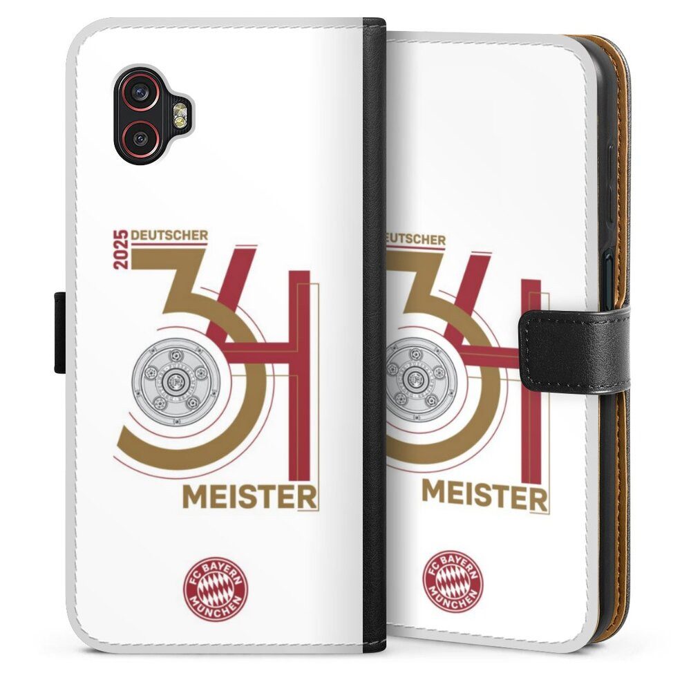 DeinDesign Handyhülle FC Bayern München Meister Offizielles Lizenzprodukt, Samsung Galaxy XCover 6 Pro Hülle Flip Case Klapphülle
