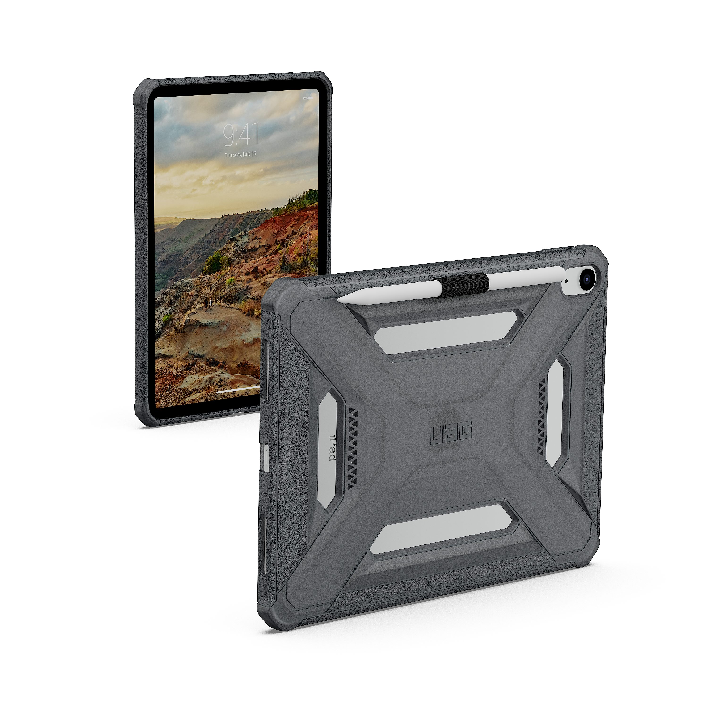 Urban Armor Gear Tablet-Hülle Scout LT - iPad 11 Hülle / iPad 10.9 Hülle (2025 & 2022), Federleichte TPU Konstruktion, Verstärkte Ecken