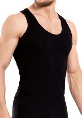 Garcia Pescara Unterhemd 4x Herren Feinripp Unterhemd Tank Top aus Baumwolle in schwarz o. weiß aus reiner Baumwolle