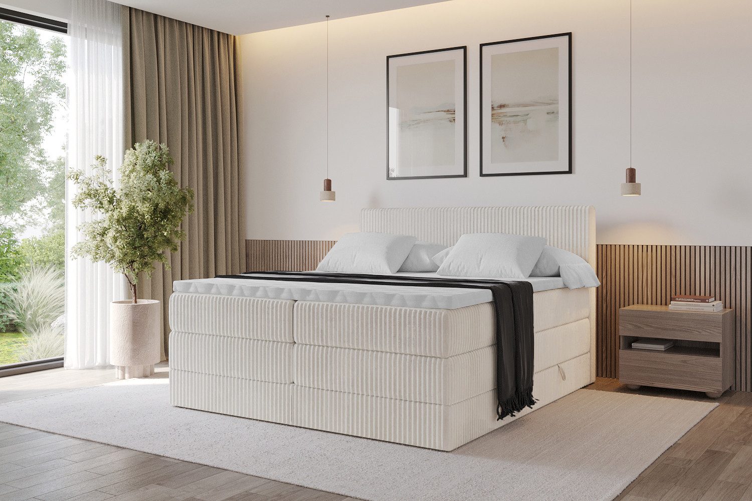 ALTDECOR Boxspringbett TOLO KING (Multipocket-Matratze H4, günstig online kaufen