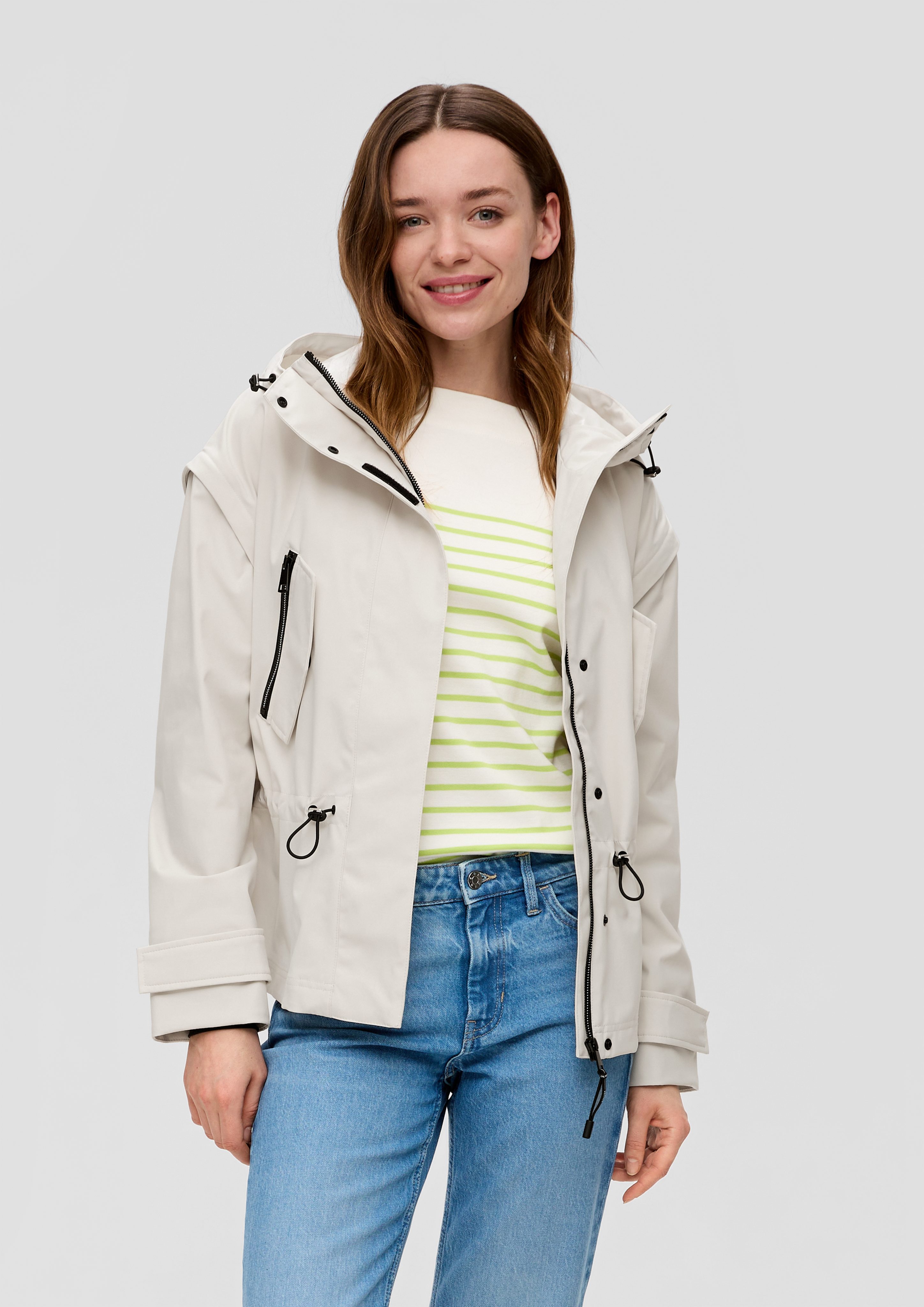 s.Oliver Funktionsjacke Outdoor-Jacke mit abnehmbaren Ärmeln günstig online kaufen