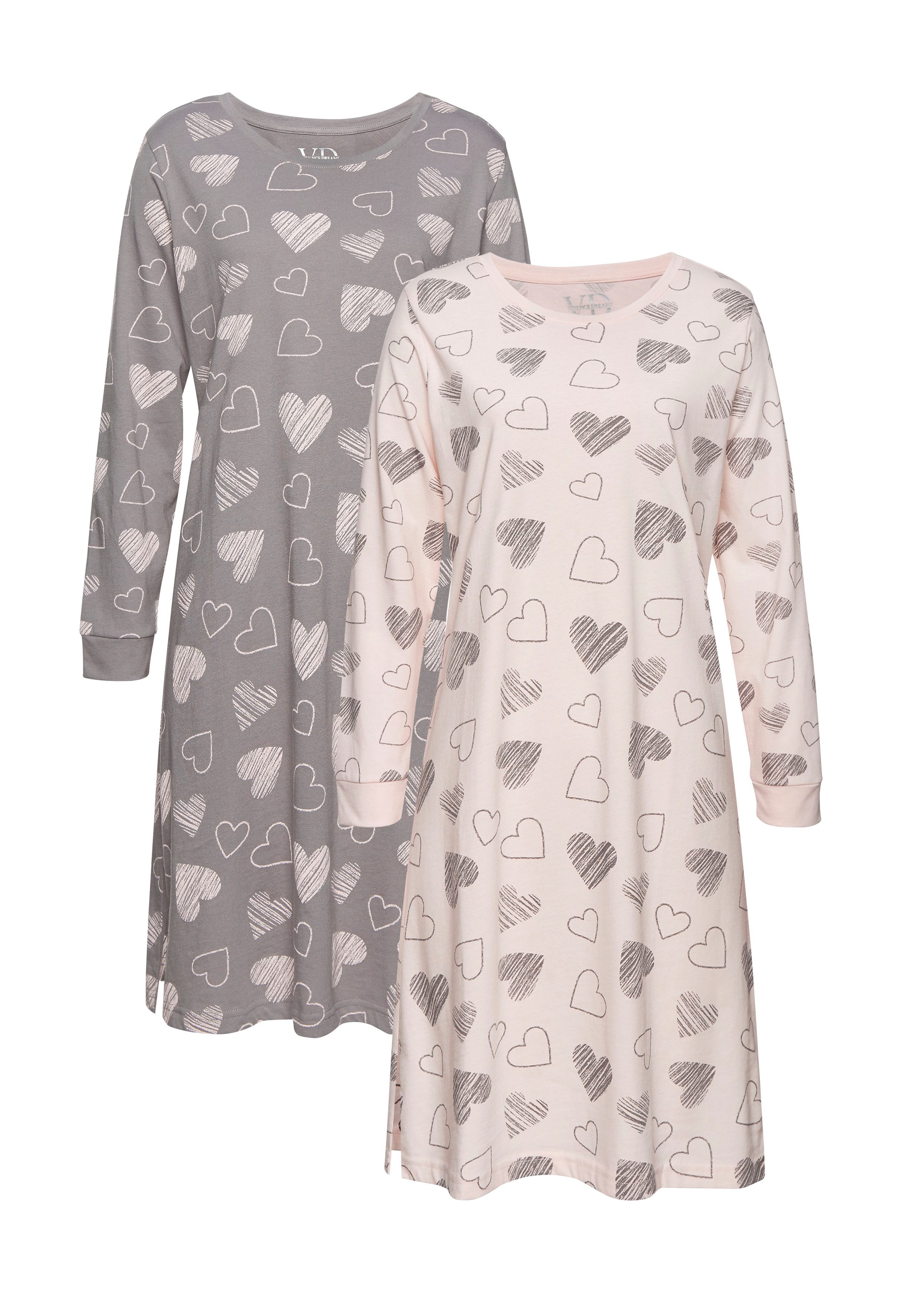 Vivance Dreams Nachthemd (2 Stück) mit günstig online kaufen